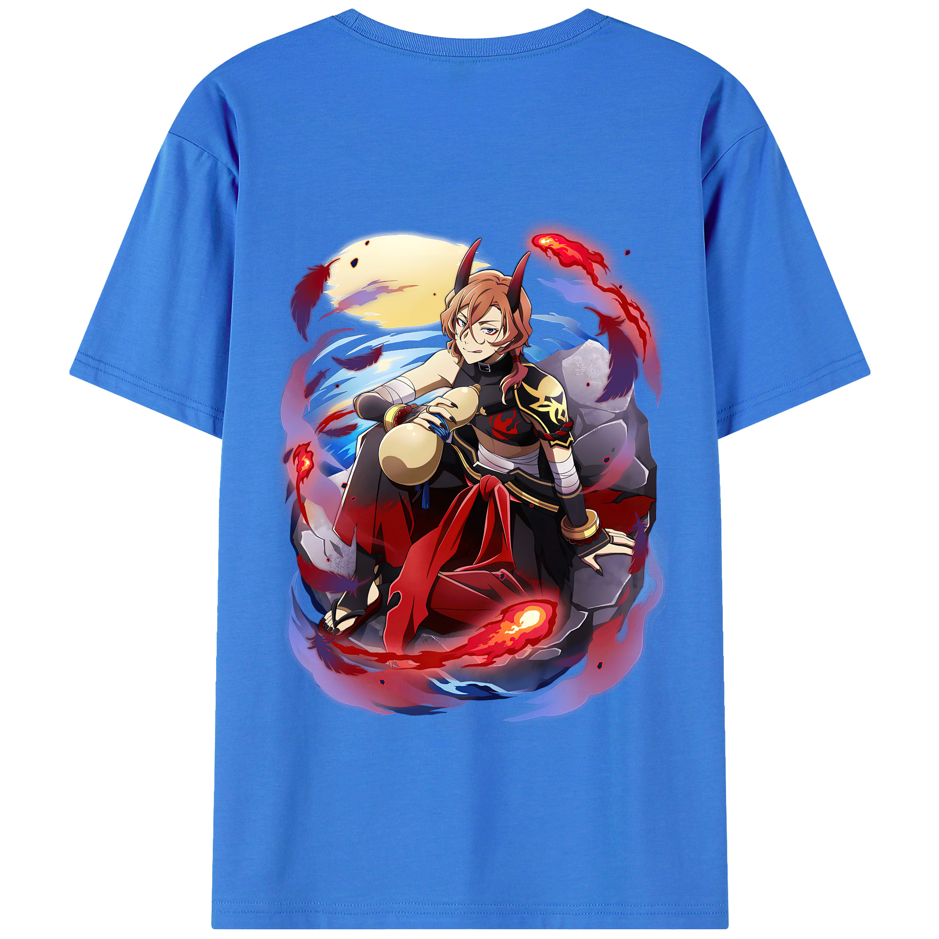 （画像用） 文豪ストレイドッグス Bungo Stray Dogs 綿100％半袖Tシャツ（背面プリント）