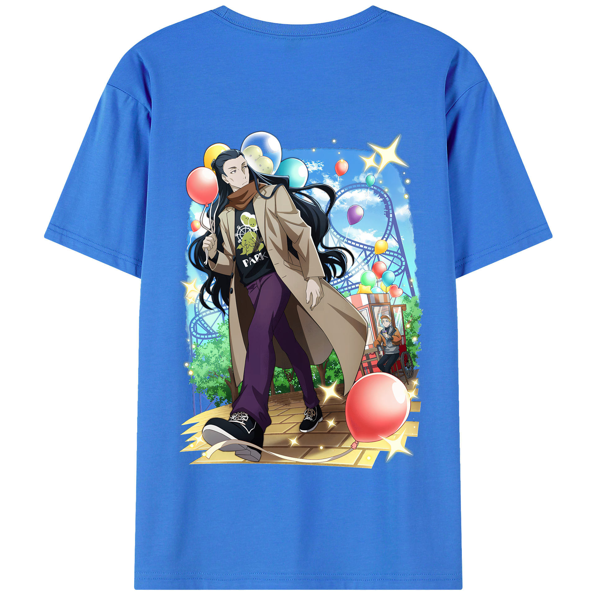（画像用） 文豪ストレイドッグス Bungo Stray Dogs 綿100％半袖Tシャツ（背面プリント）