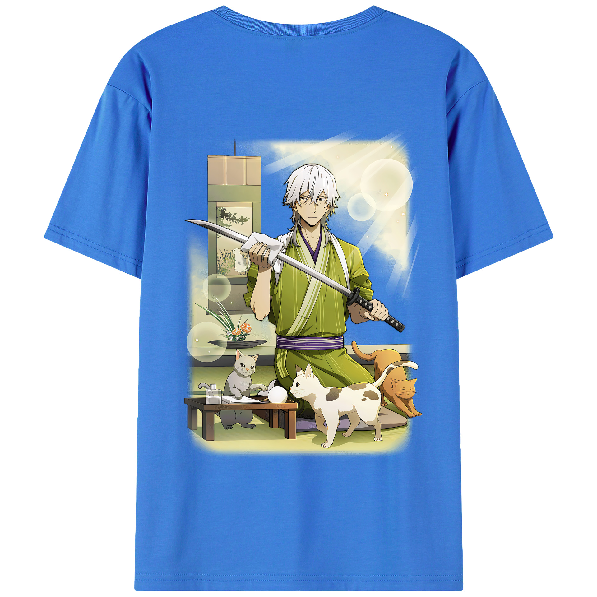 （画像用） 文豪ストレイドッグス Bungo Stray Dogs 綿100％半袖Tシャツ（背面プリント）