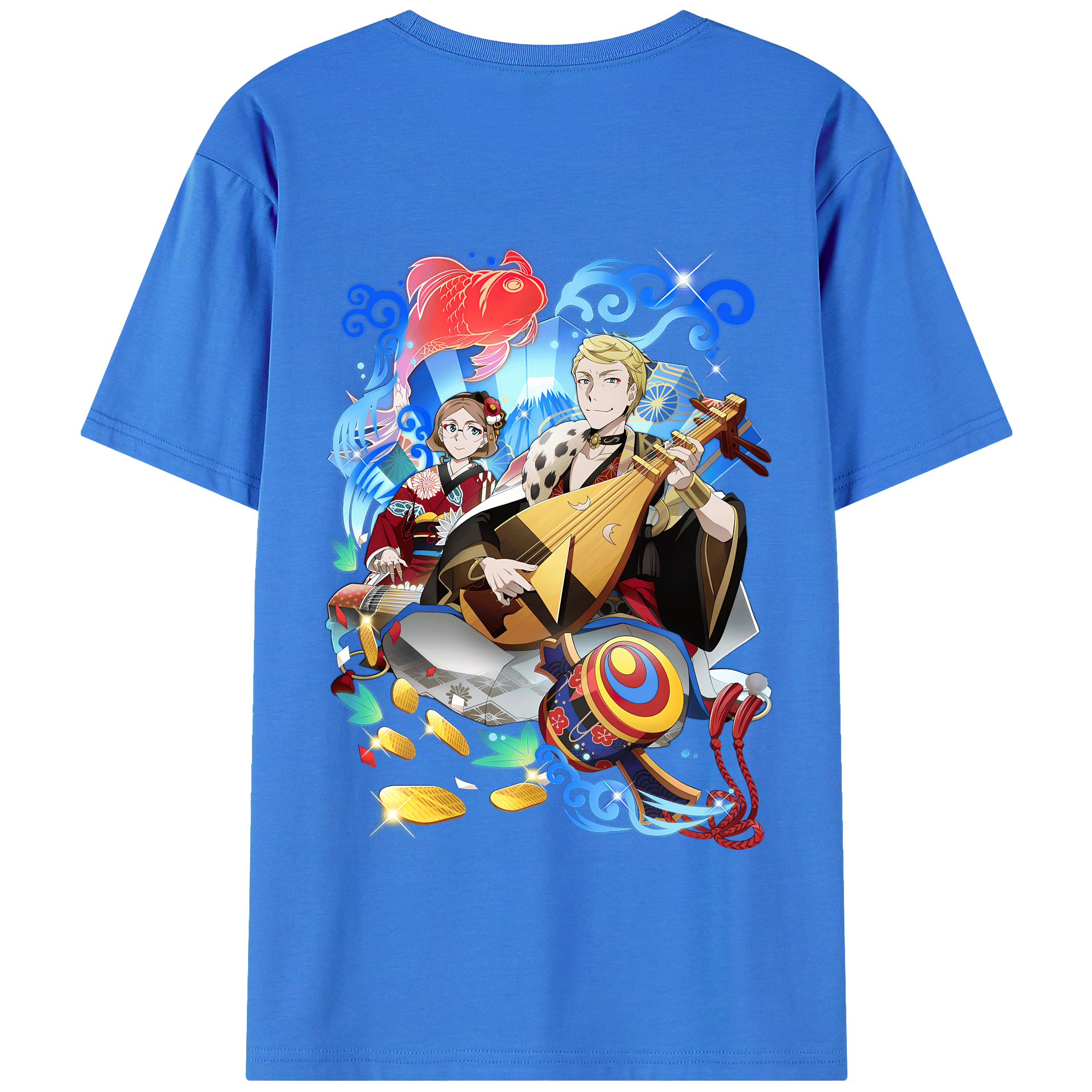 （画像用） 文豪ストレイドッグス Bungo Stray Dogs 綿100％半袖Tシャツ（背面プリント）