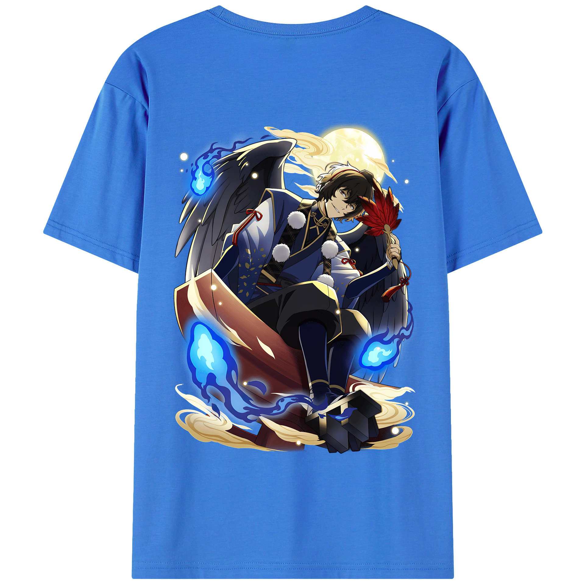 （画像用） 文豪ストレイドッグス Bungo Stray Dogs 綿100％半袖Tシャツ（背面プリント）