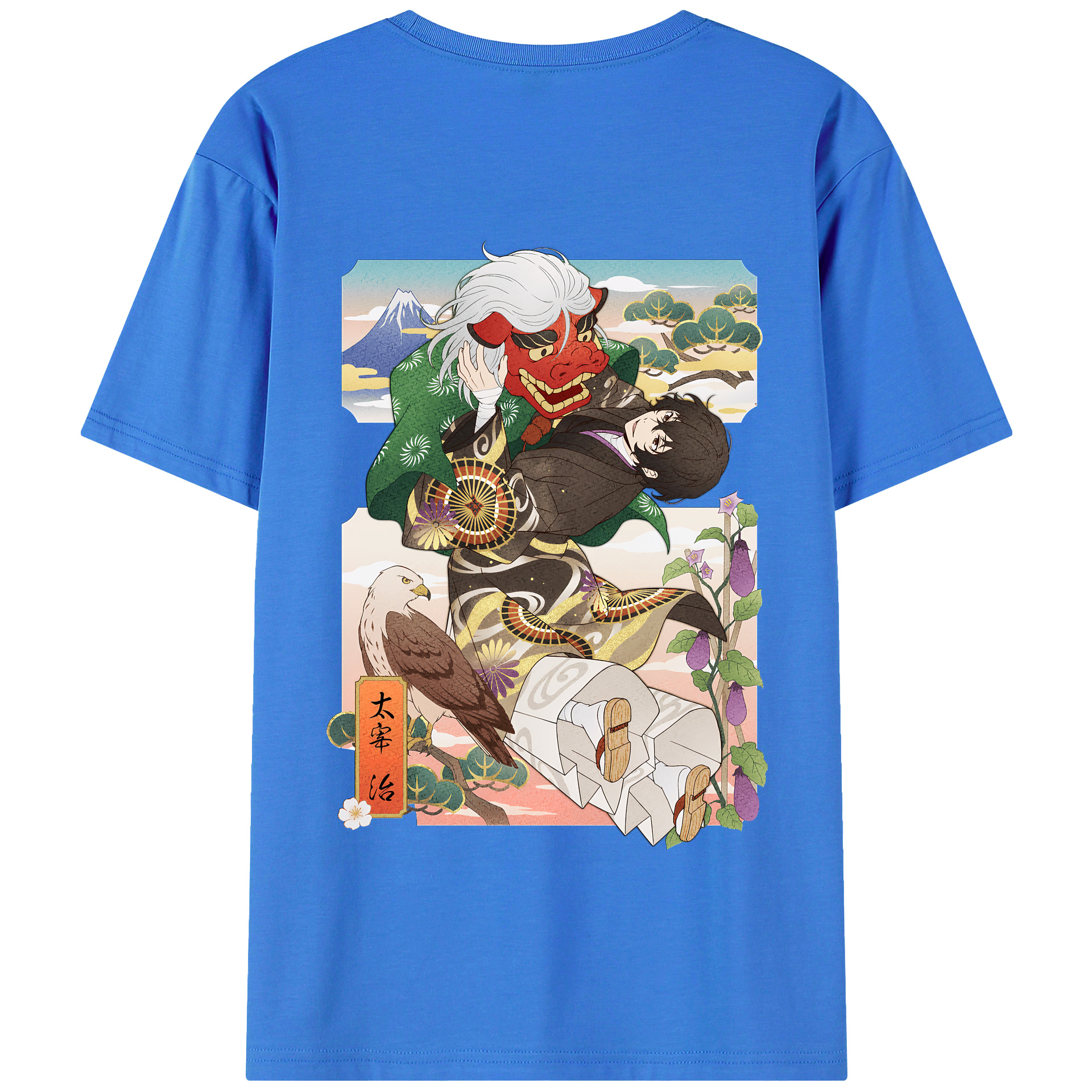 （画像用） 文豪ストレイドッグス Bungo Stray Dogs 綿100％半袖Tシャツ（背面プリント）