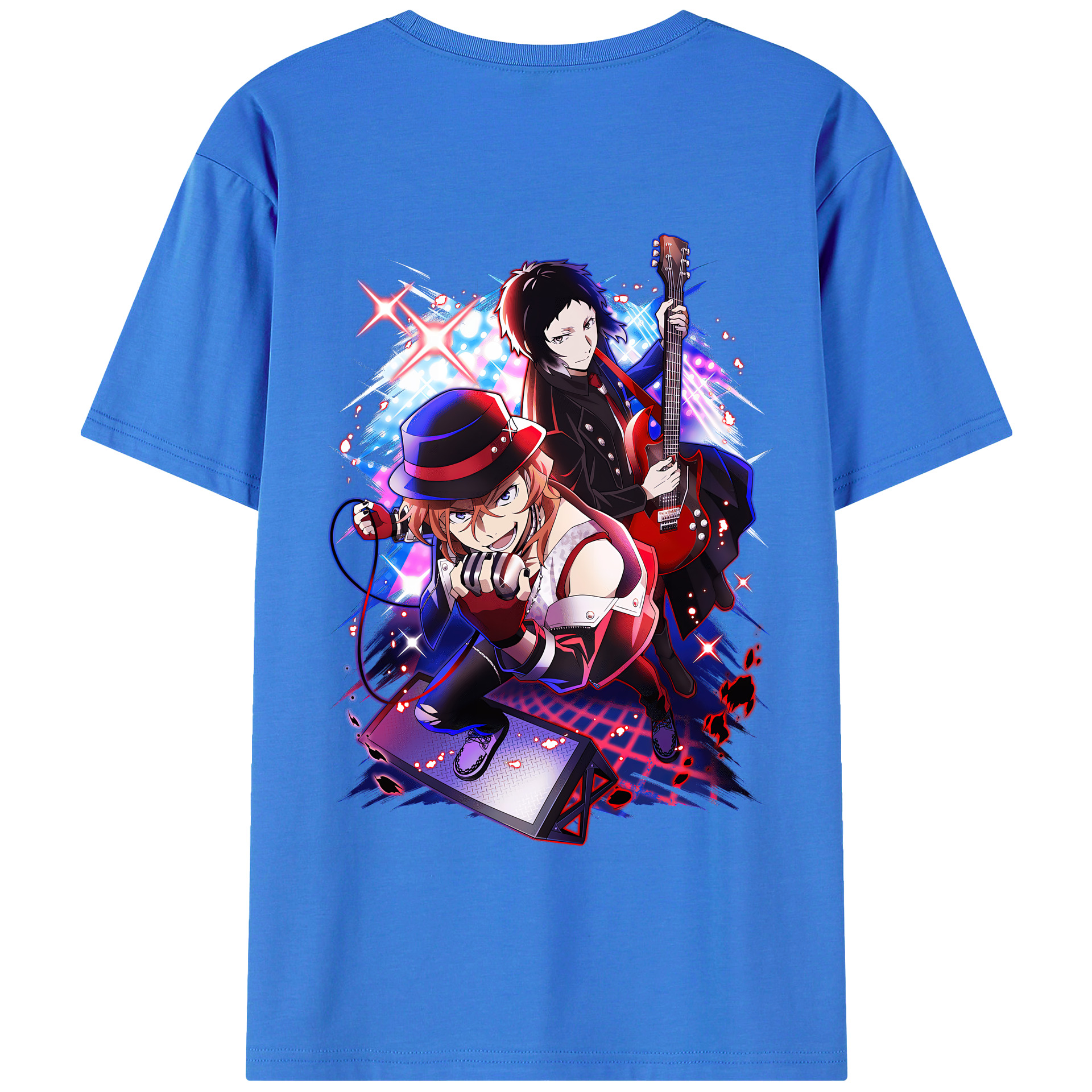 （画像用） 文豪ストレイドッグス Bungo Stray Dogs 綿100％半袖Tシャツ（背面プリント）