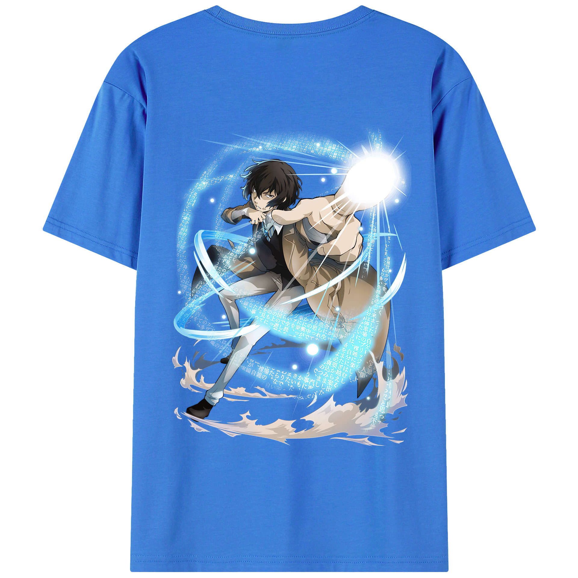 （画像用） 文豪ストレイドッグス Bungo Stray Dogs 綿100％半袖Tシャツ（背面プリント）