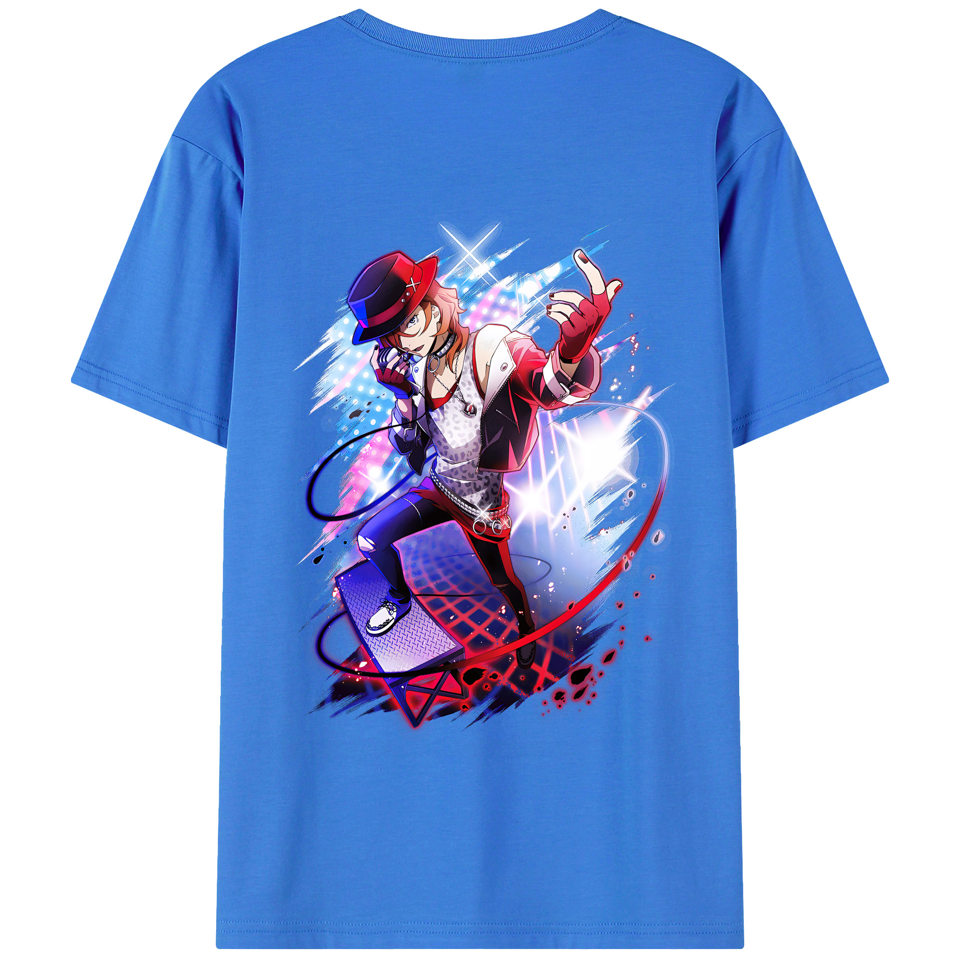 （画像用） 文豪ストレイドッグス Bungo Stray Dogs 綿100％半袖Tシャツ（背面プリント）