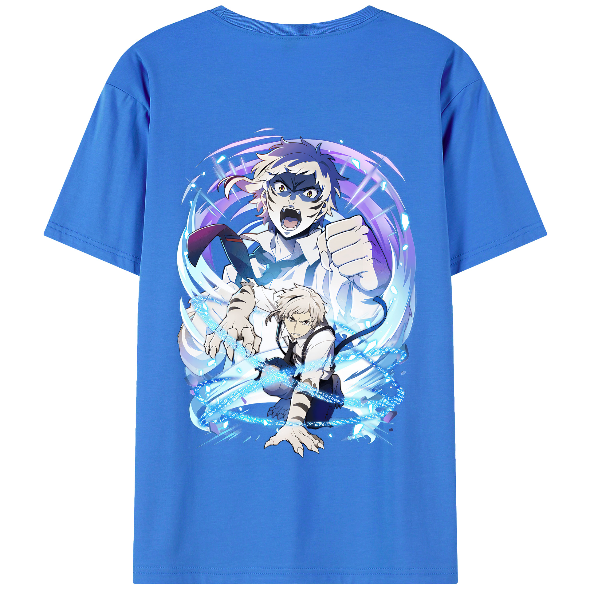 （画像用） 文豪ストレイドッグス Bungo Stray Dogs 綿100％半袖Tシャツ（背面プリント）