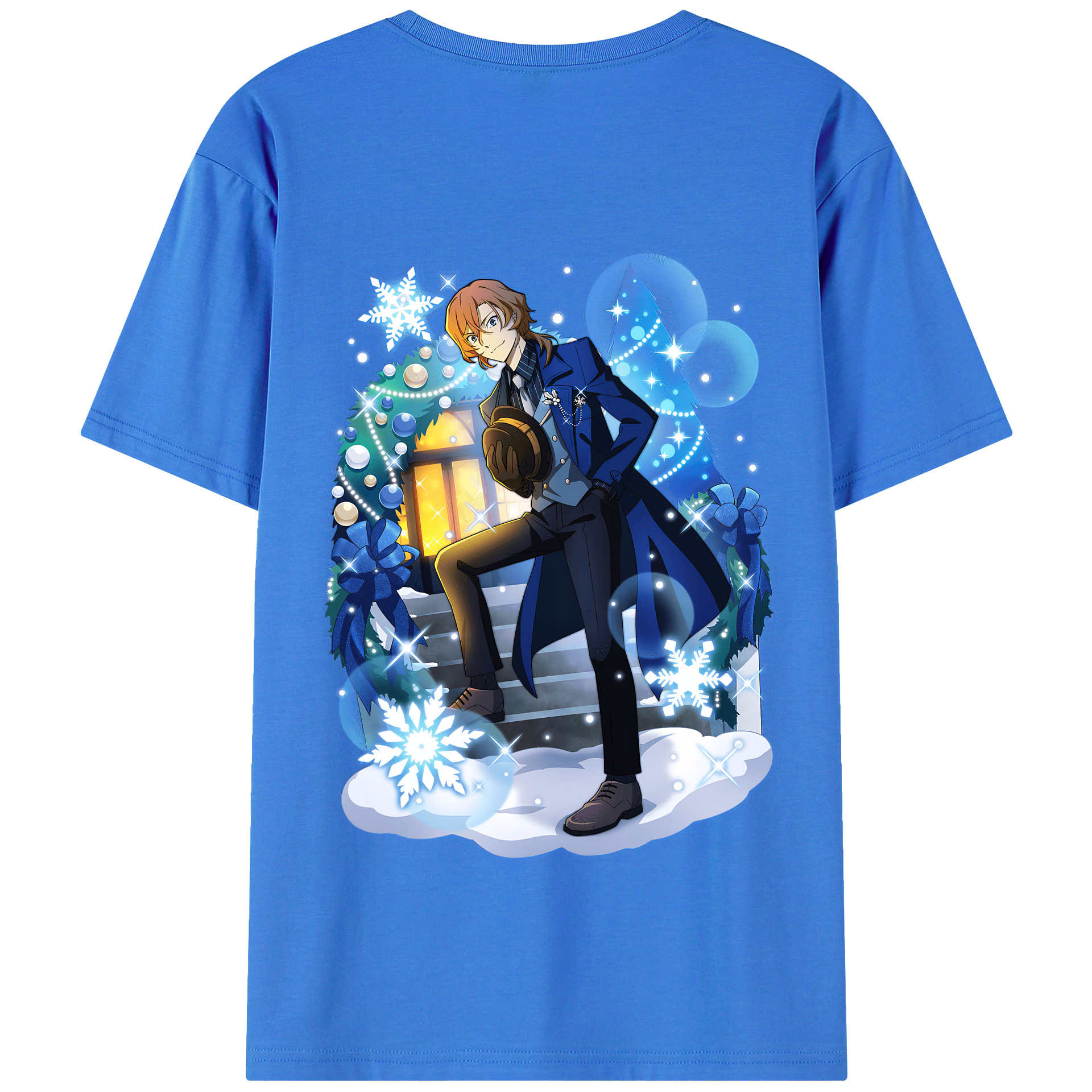 （画像用） 文豪ストレイドッグス Bungo Stray Dogs 綿100％半袖Tシャツ（背面プリント）