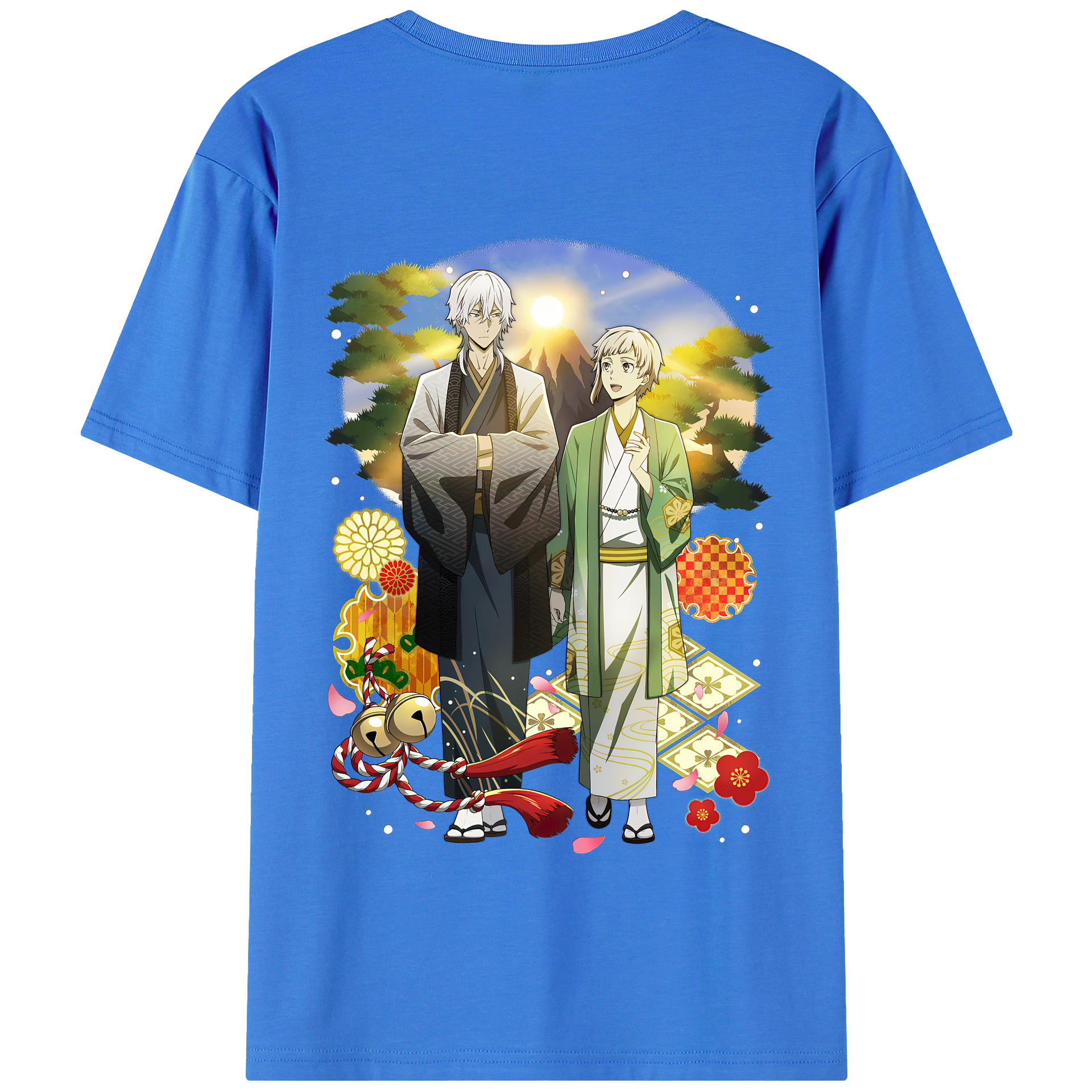 （画像用） 文豪ストレイドッグス Bungo Stray Dogs 綿100％半袖Tシャツ（背面プリント）