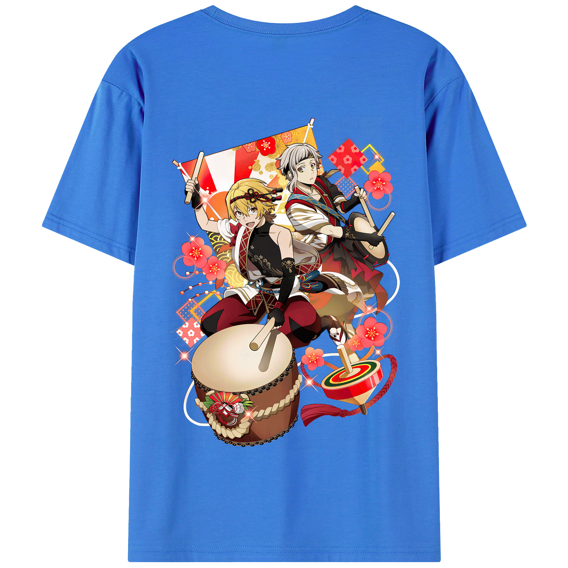 （画像用） 文豪ストレイドッグス Bungo Stray Dogs 綿100％半袖Tシャツ（背面プリント）