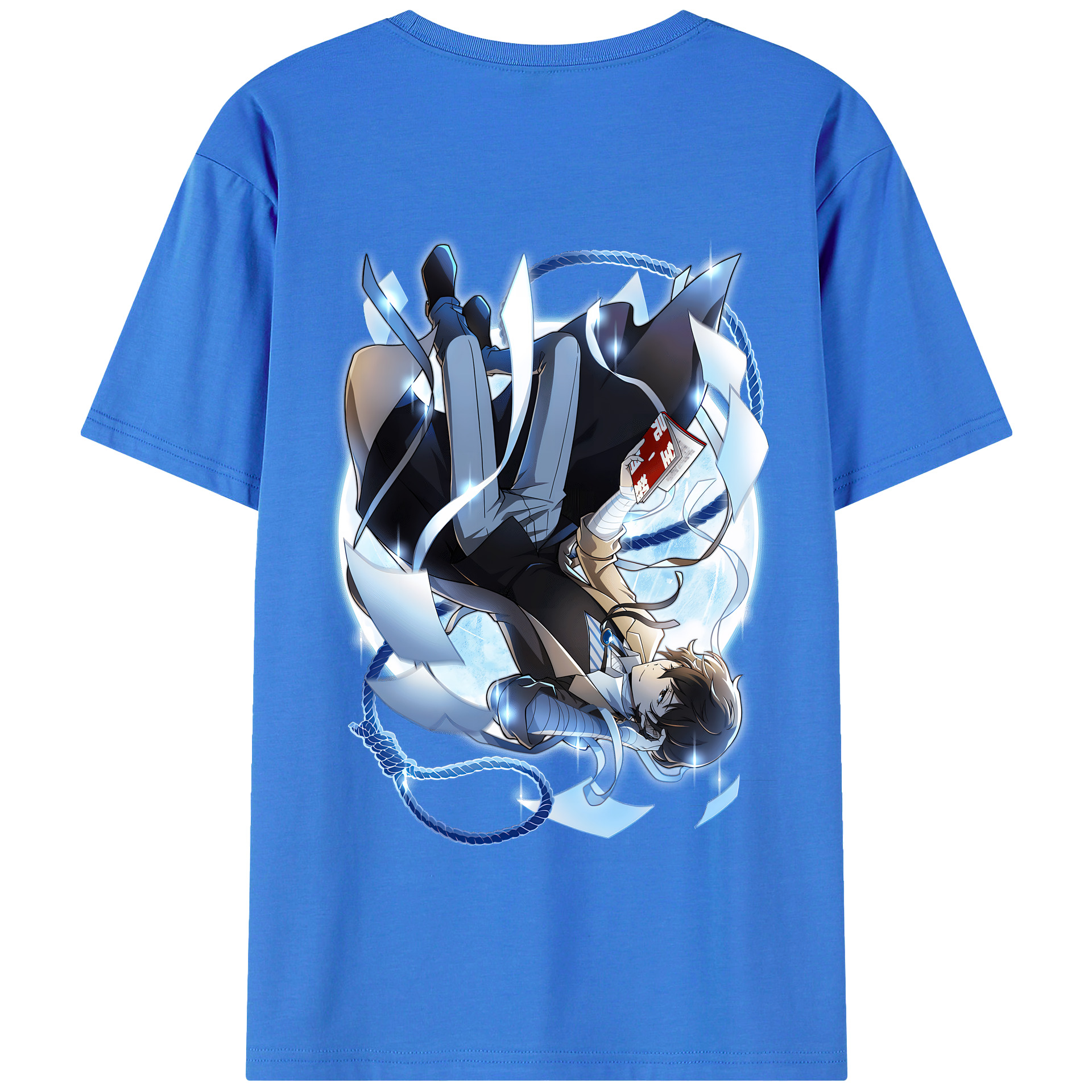 （画像用） 文豪ストレイドッグス Bungo Stray Dogs 綿100％半袖Tシャツ（背面プリント）