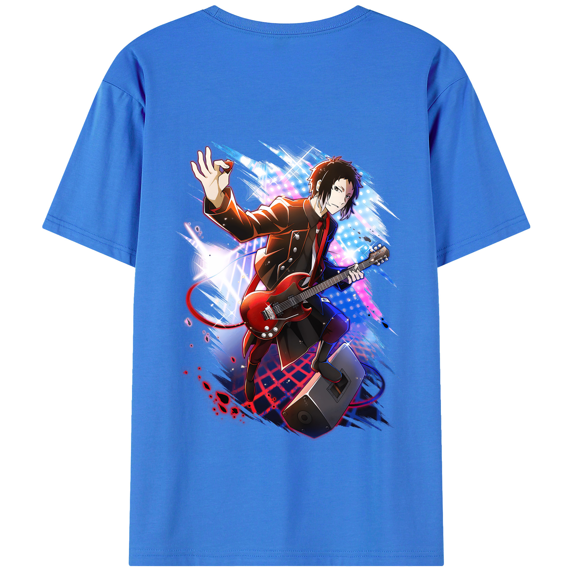 （画像用） 文豪ストレイドッグス Bungo Stray Dogs 綿100％半袖Tシャツ（背面プリント）
