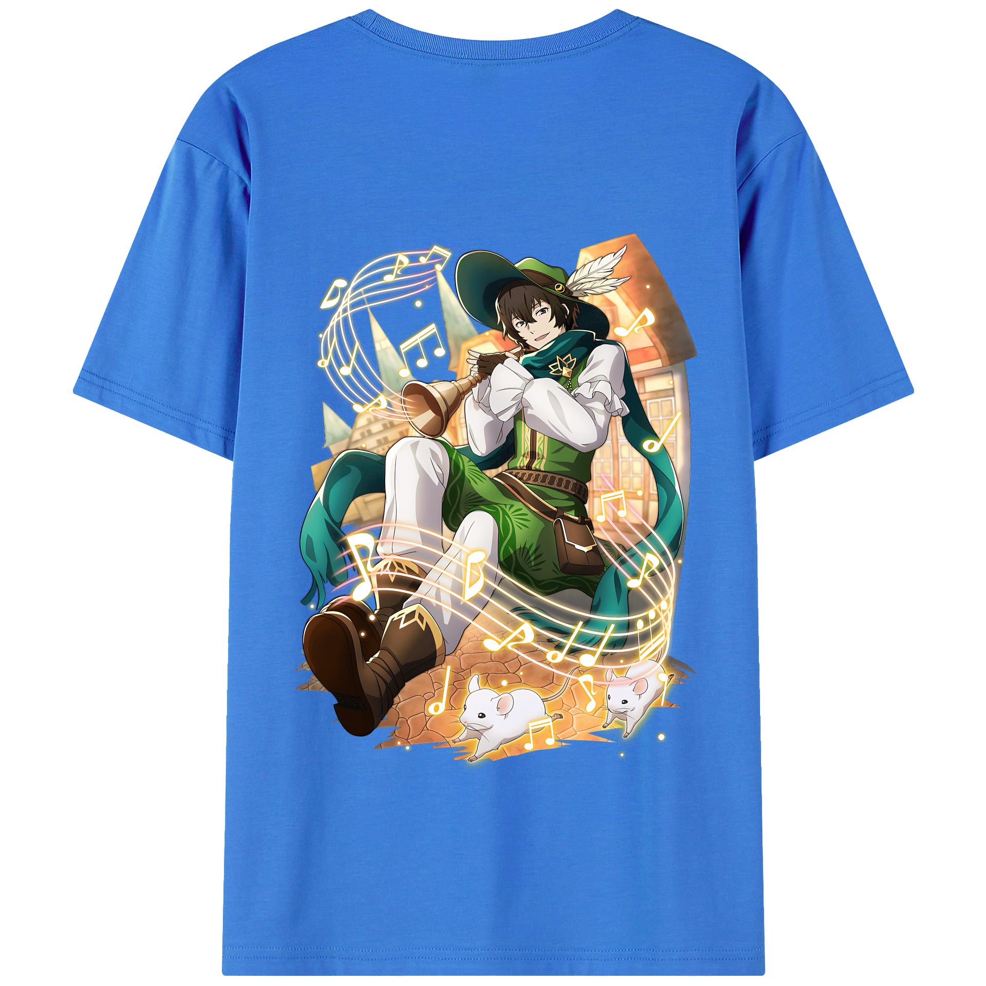 （画像用） 文豪ストレイドッグス Bungo Stray Dogs 綿100％半袖Tシャツ（背面プリント）