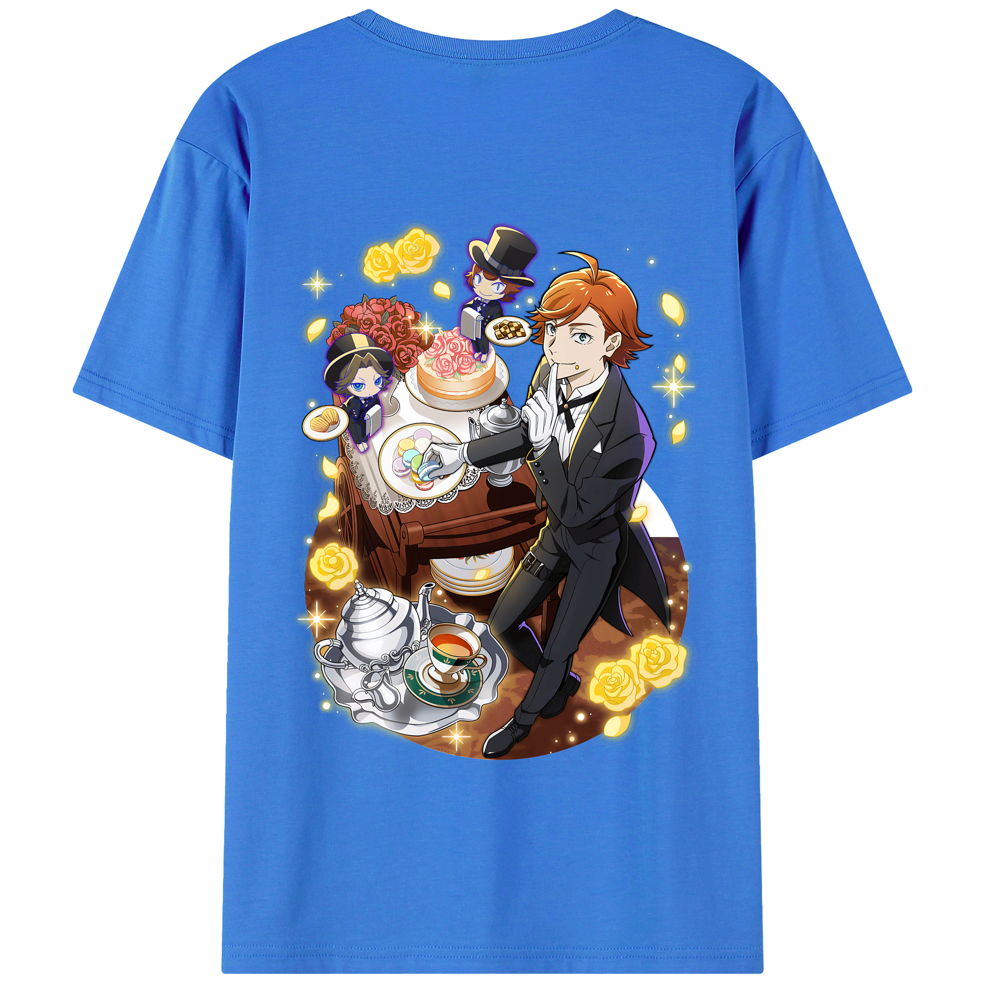（画像用） 文豪ストレイドッグス Bungo Stray Dogs 綿100％半袖Tシャツ（背面プリント）