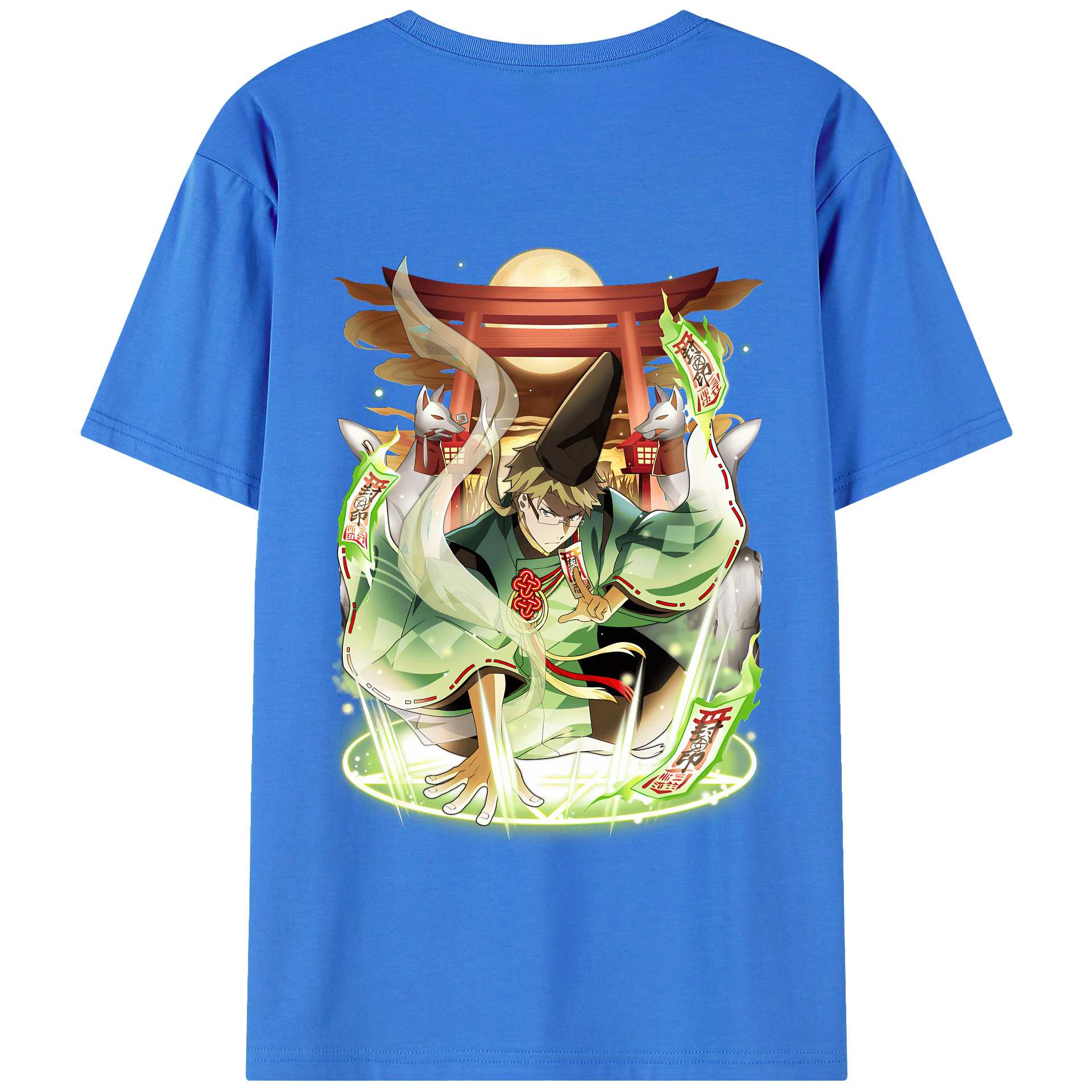 （画像用） 文豪ストレイドッグス Bungo Stray Dogs 綿100％半袖Tシャツ（背面プリント）