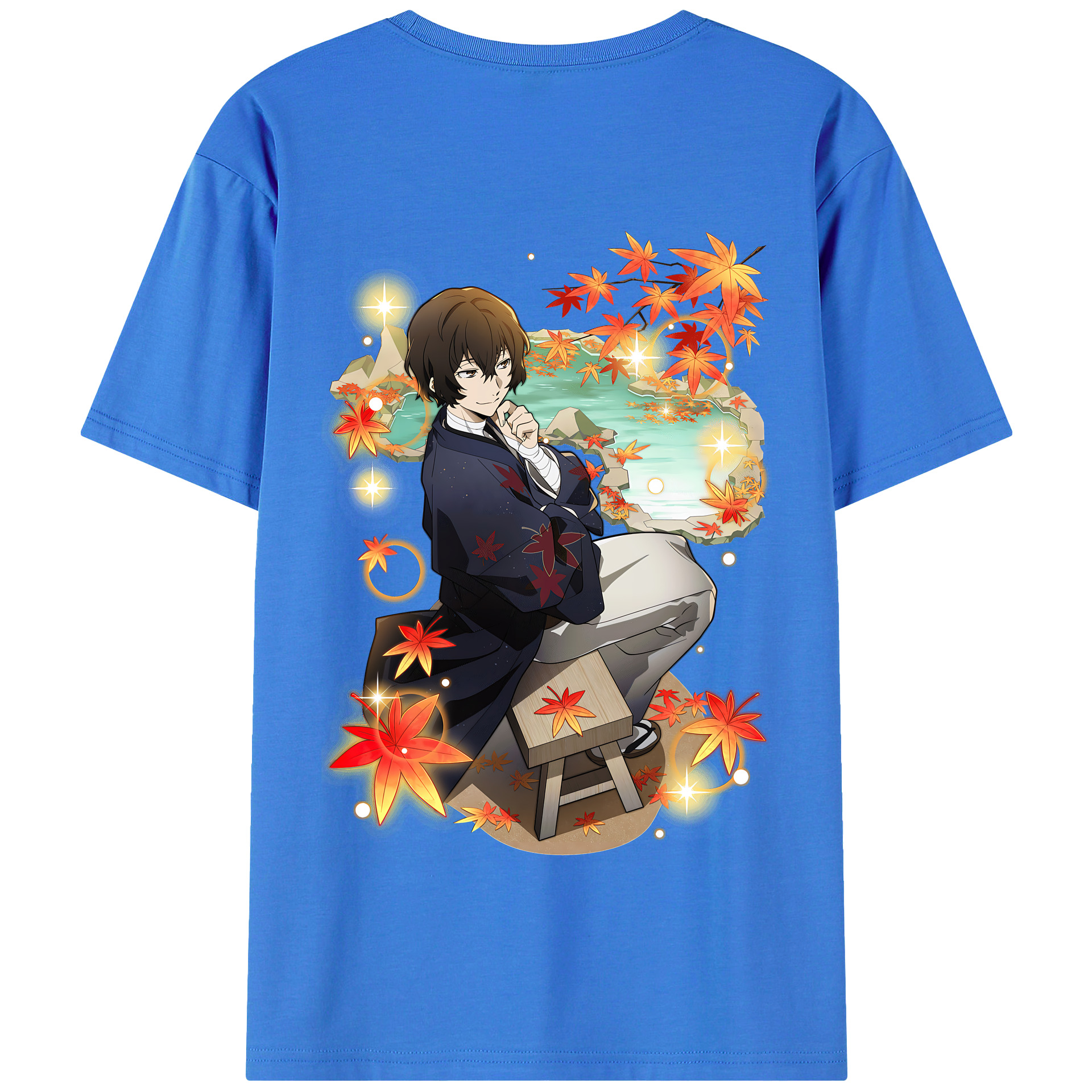 （画像用） 文豪ストレイドッグス Bungo Stray Dogs 綿100％半袖Tシャツ（背面プリント）