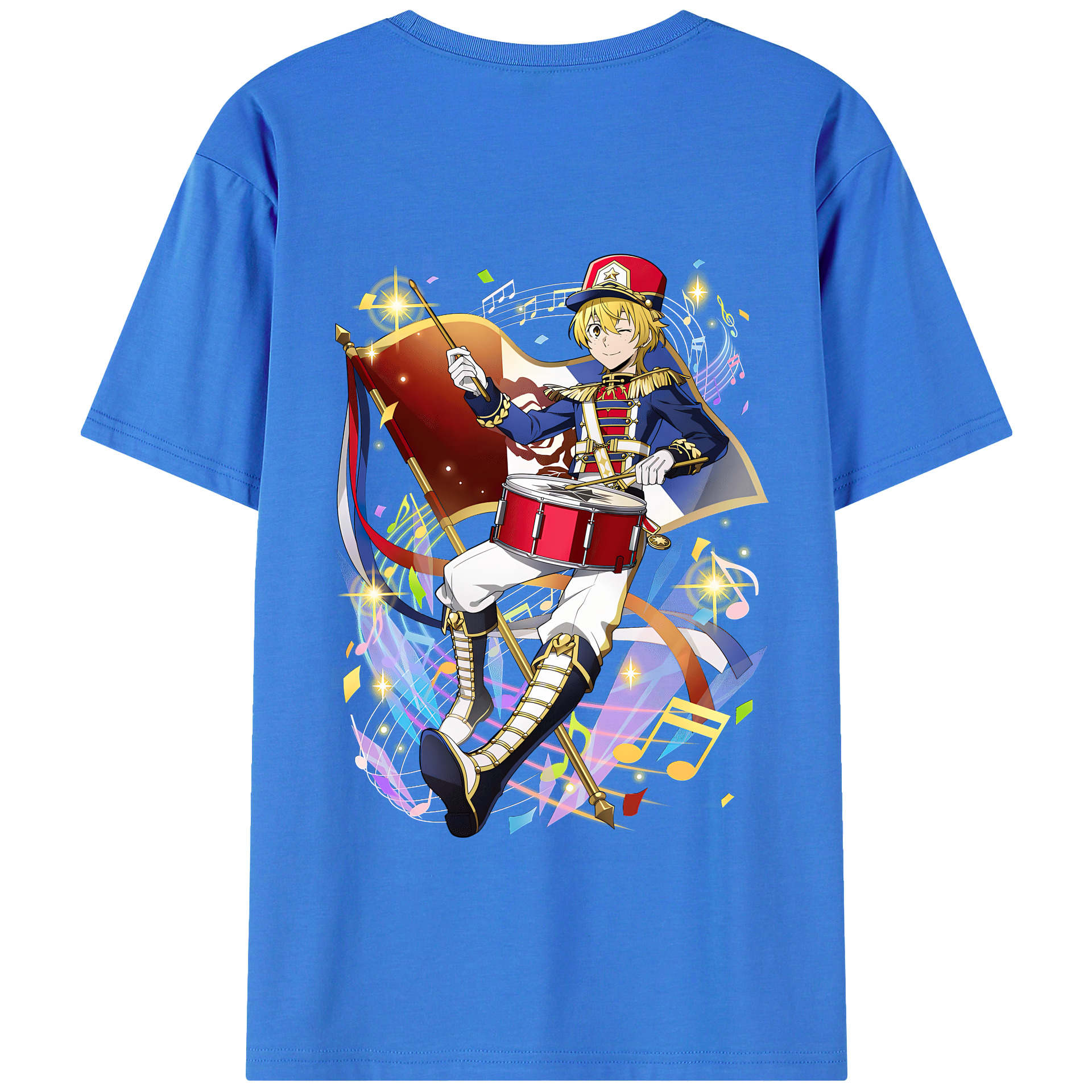 （画像用） 文豪ストレイドッグス Bungo Stray Dogs 綿100％半袖Tシャツ（背面プリント）