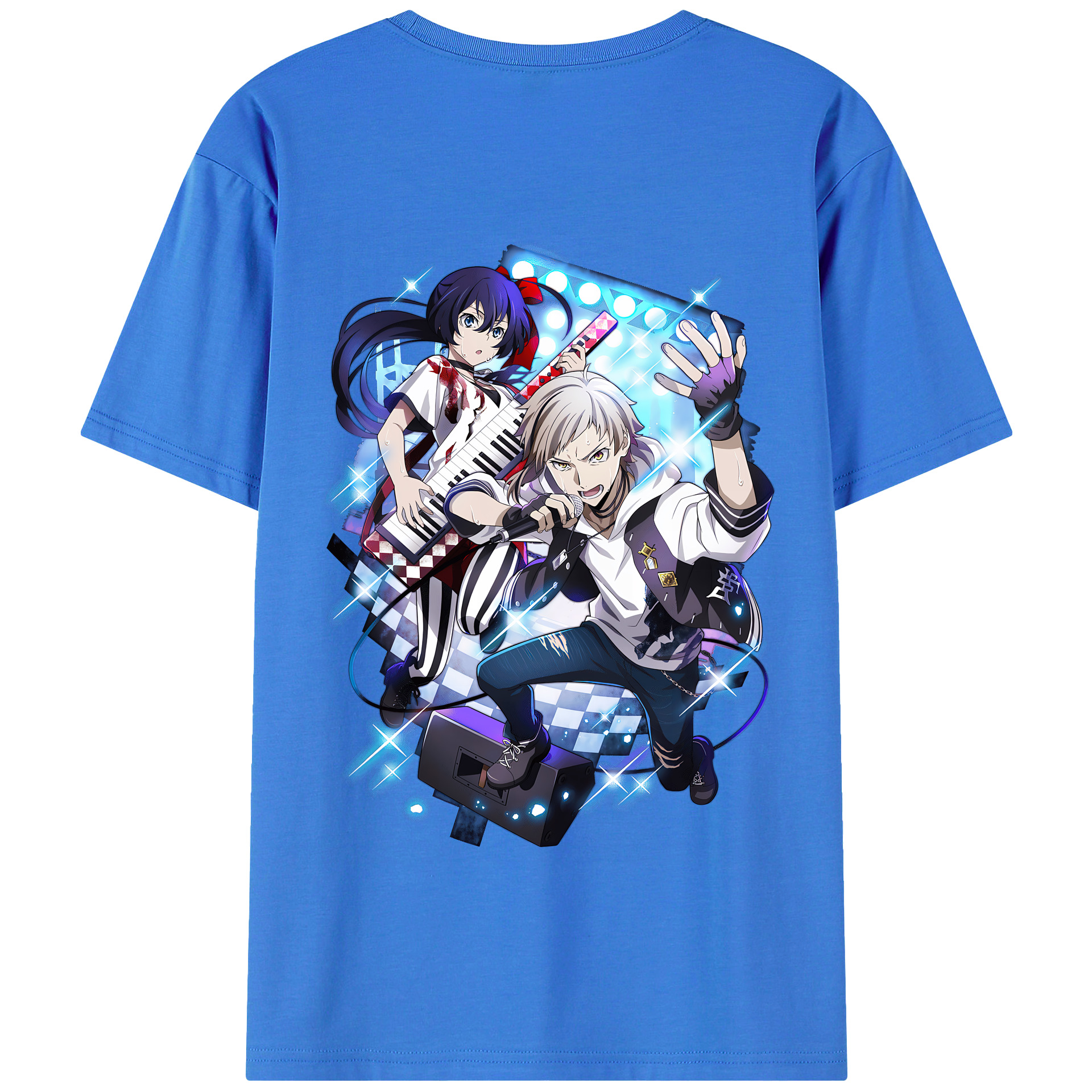 （画像用） 文豪ストレイドッグス Bungo Stray Dogs 綿100％半袖Tシャツ（背面プリント）
