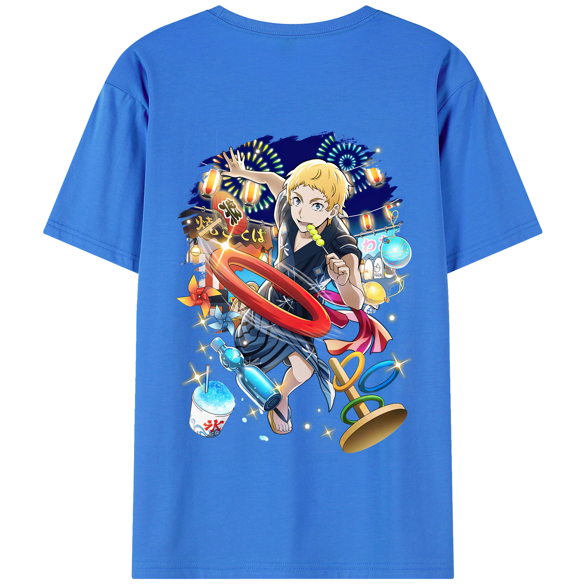 （画像用） 文豪ストレイドッグス Bungo Stray Dogs 綿100％半袖Tシャツ（背面プリント）