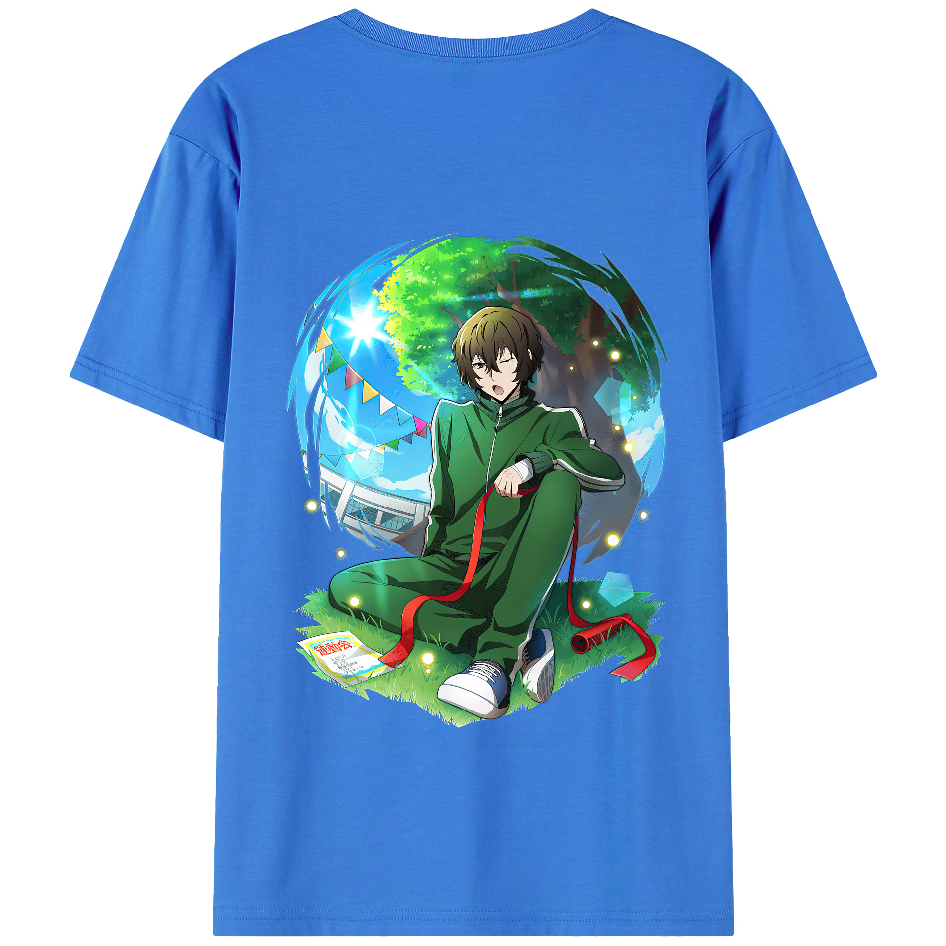 （画像用） 文豪ストレイドッグス Bungo Stray Dogs 綿100％半袖Tシャツ（背面プリント）