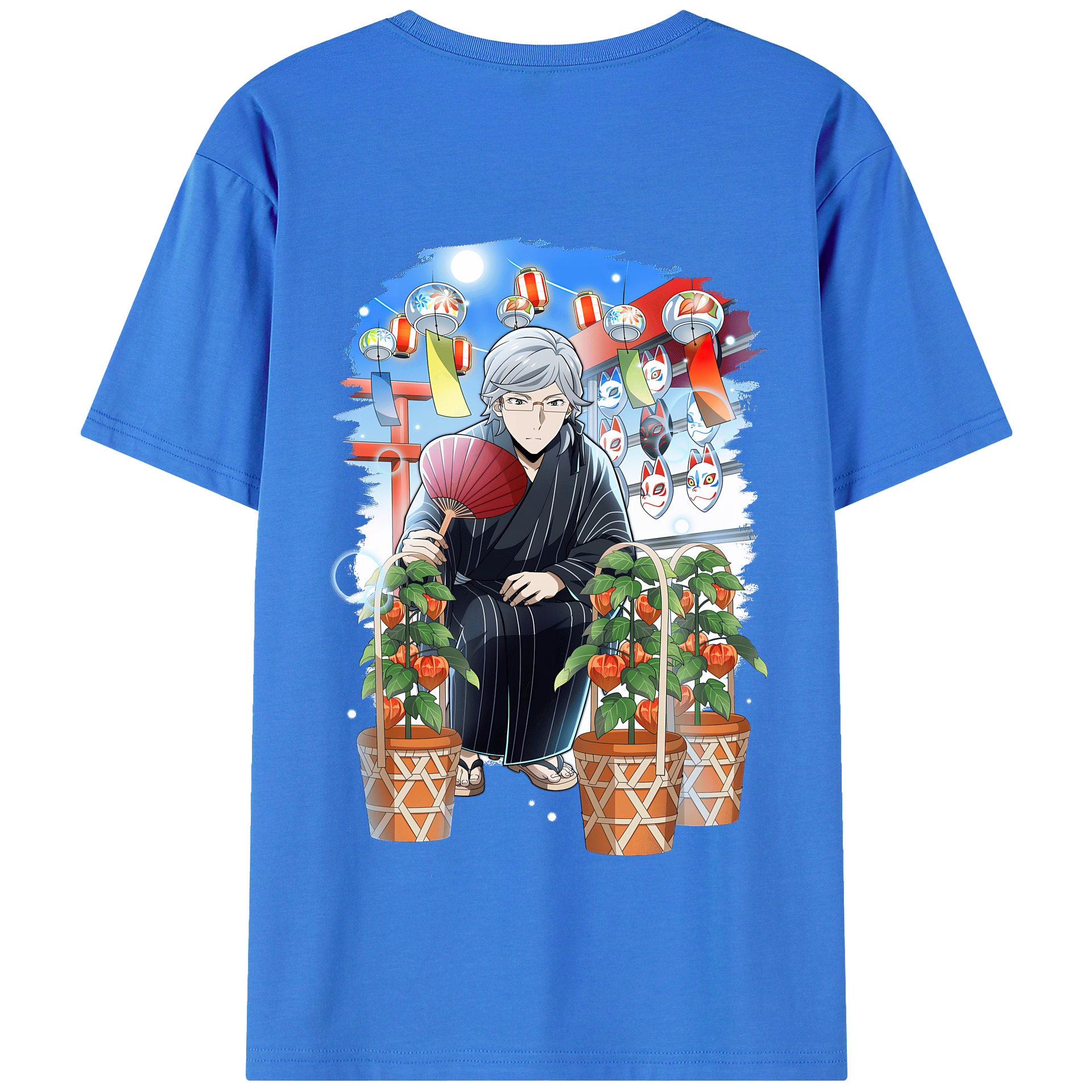（画像用） 文豪ストレイドッグス Bungo Stray Dogs 綿100％半袖Tシャツ（背面プリント）