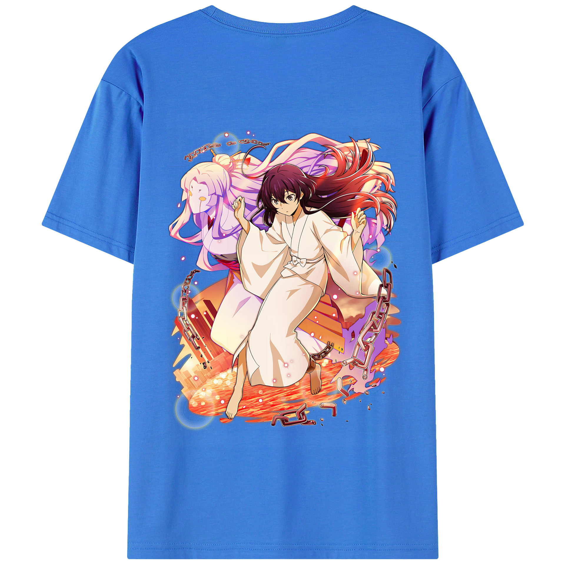 （画像用） 文豪ストレイドッグス Bungo Stray Dogs 綿100％半袖Tシャツ（背面プリント）