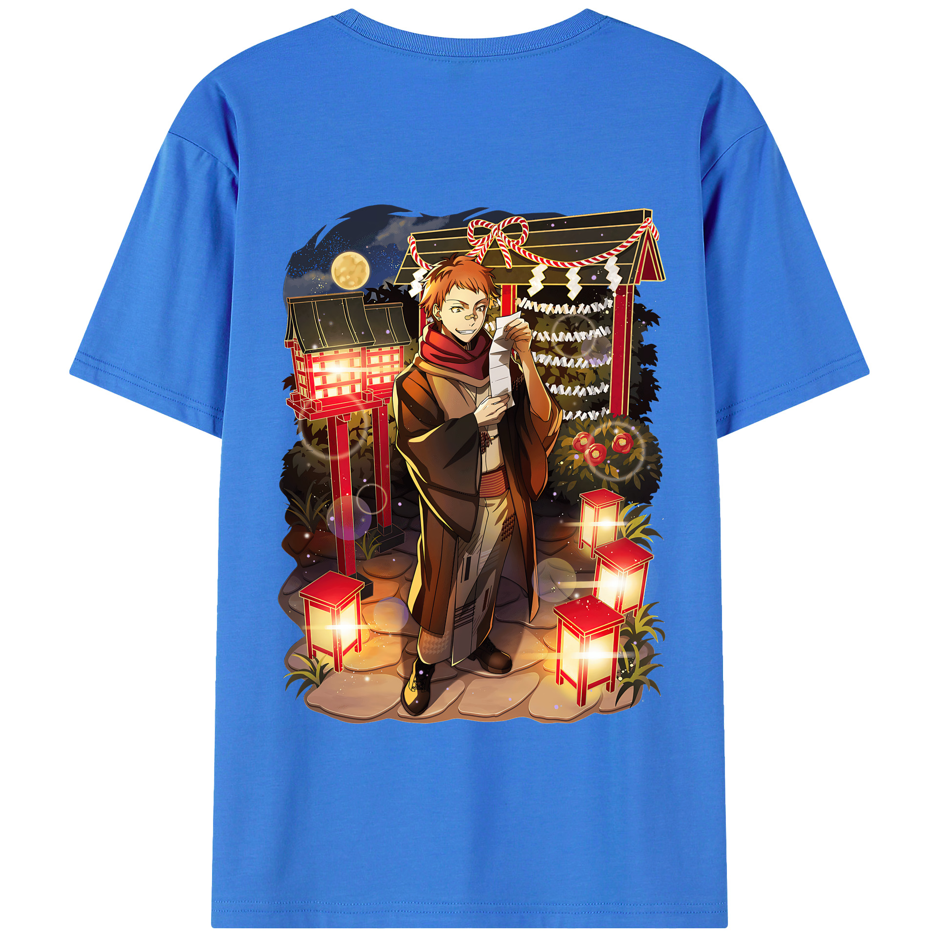 （画像用） 文豪ストレイドッグス Bungo Stray Dogs 綿100％半袖Tシャツ（背面プリント）