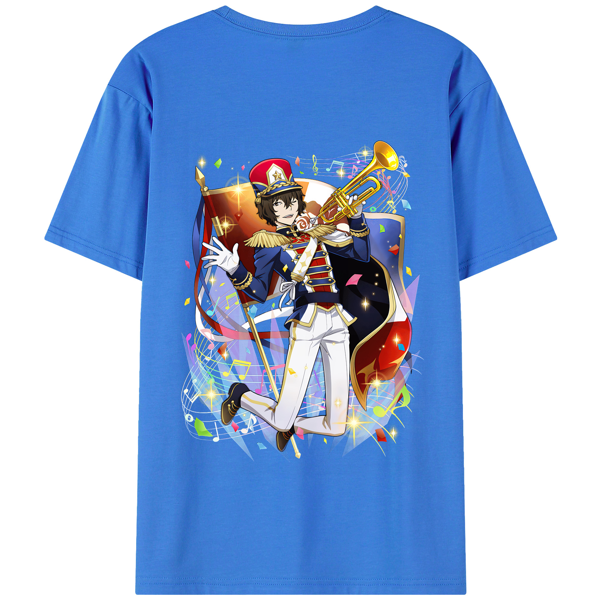 （画像用） 文豪ストレイドッグス Bungo Stray Dogs 綿100％半袖Tシャツ（背面プリント）