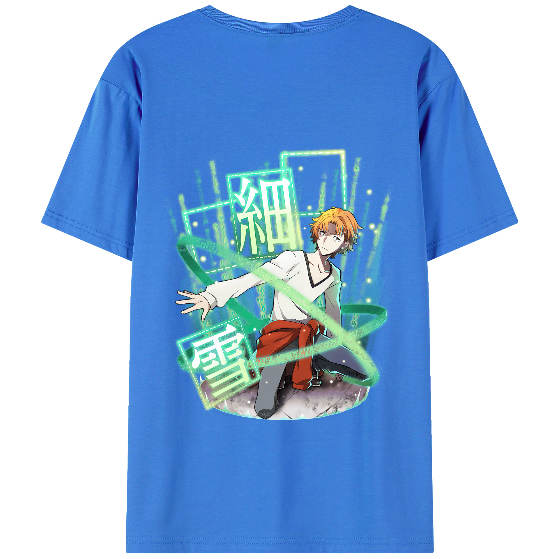 （画像用） 文豪ストレイドッグス Bungo Stray Dogs 綿100％半袖Tシャツ（背面プリント）