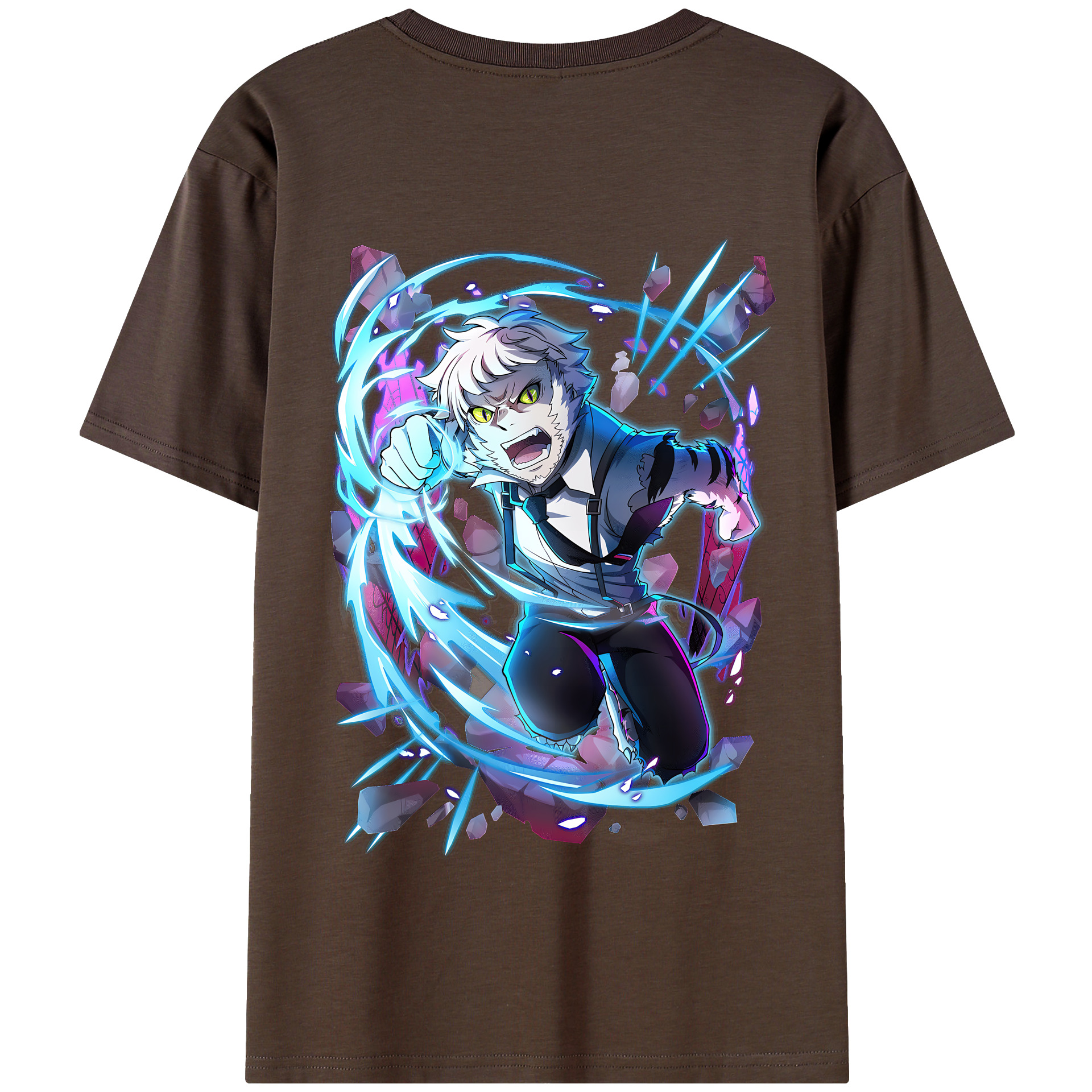 （画像用） 文豪ストレイドッグス Bungo Stray Dogs 綿100％半袖Tシャツ（背面プリント）