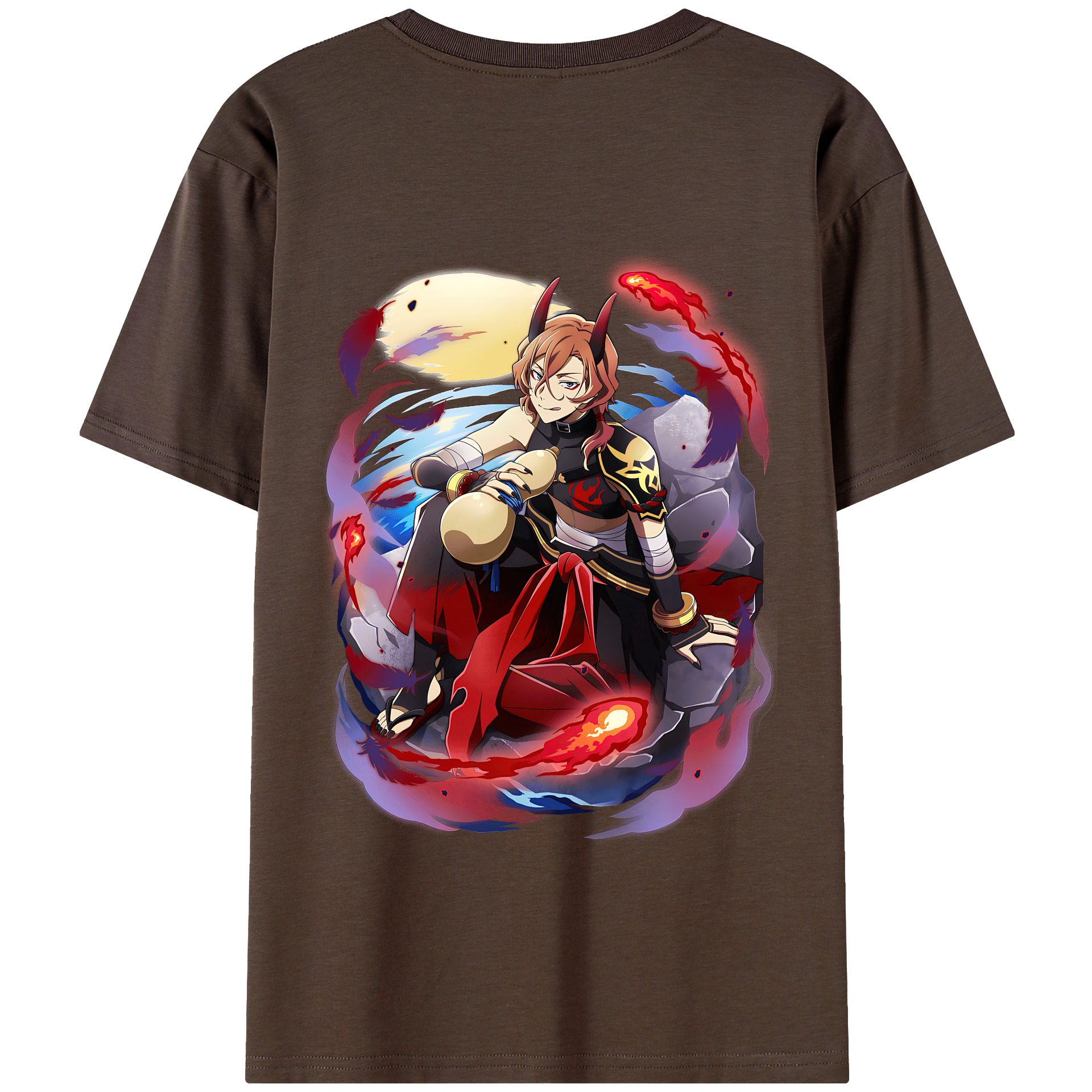 （画像用） 文豪ストレイドッグス Bungo Stray Dogs 綿100％半袖Tシャツ（背面プリント）