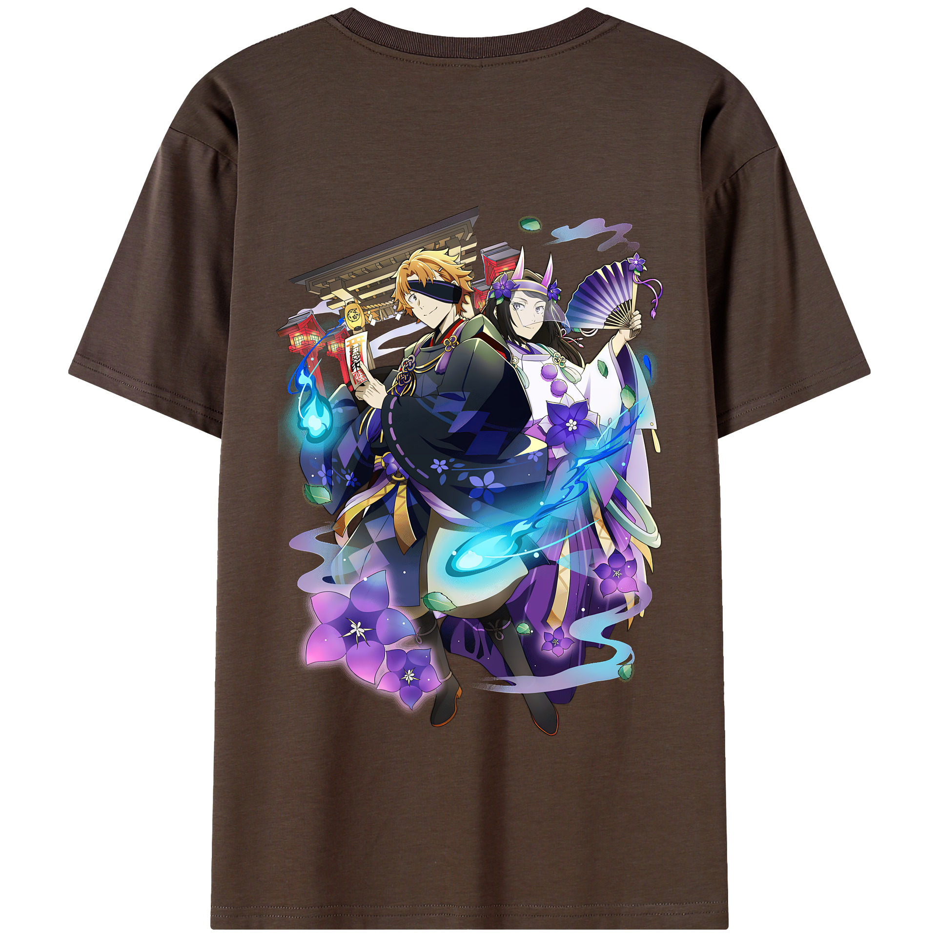 （画像用） 文豪ストレイドッグス Bungo Stray Dogs 綿100％半袖Tシャツ（背面プリント）