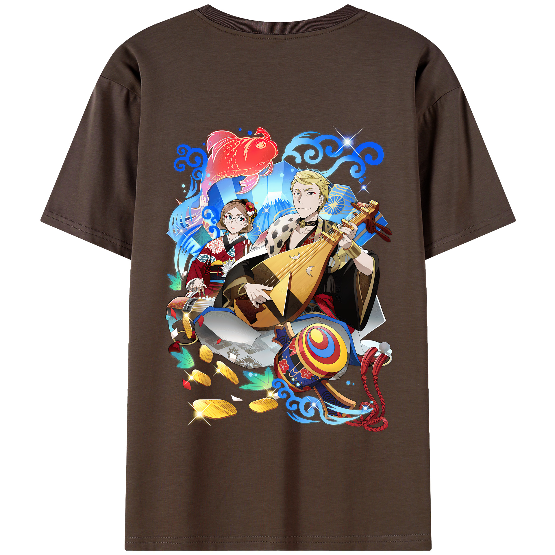 （画像用） 文豪ストレイドッグス Bungo Stray Dogs 綿100％半袖Tシャツ（背面プリント）