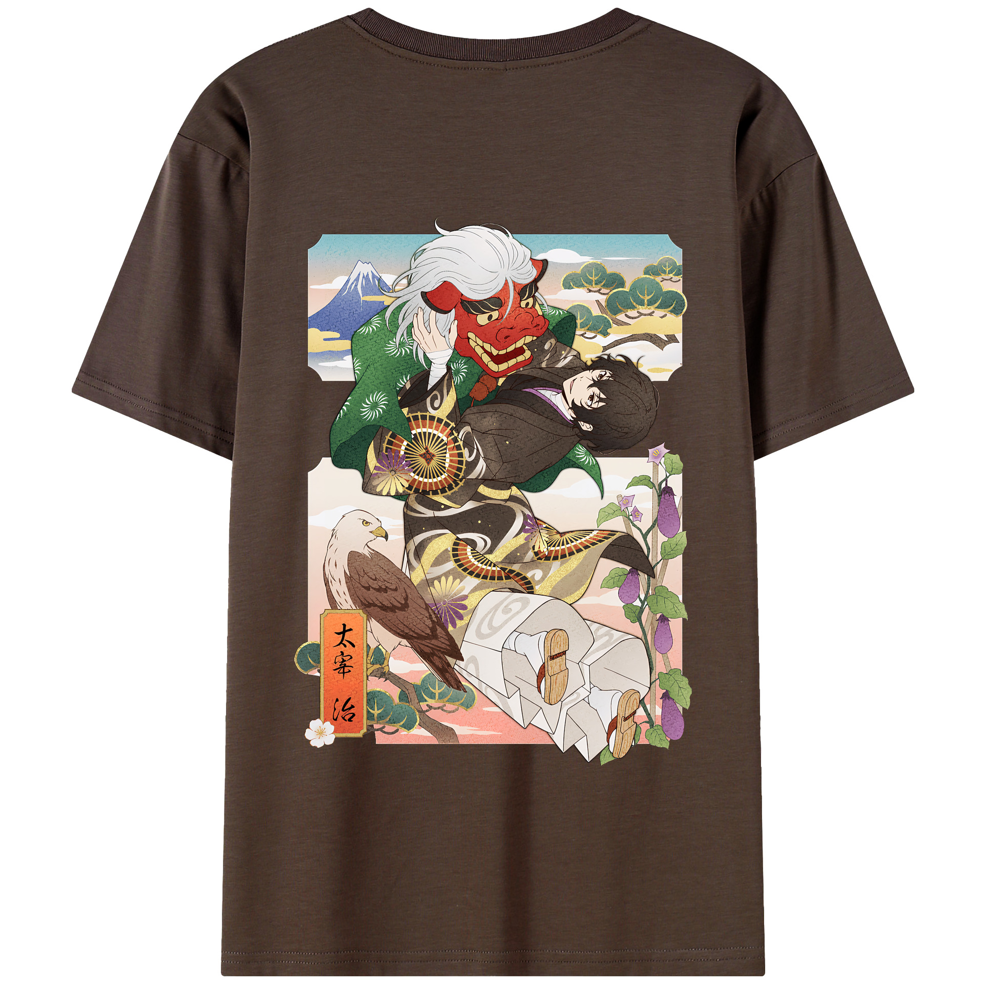 （画像用） 文豪ストレイドッグス Bungo Stray Dogs 綿100％半袖Tシャツ（背面プリント）