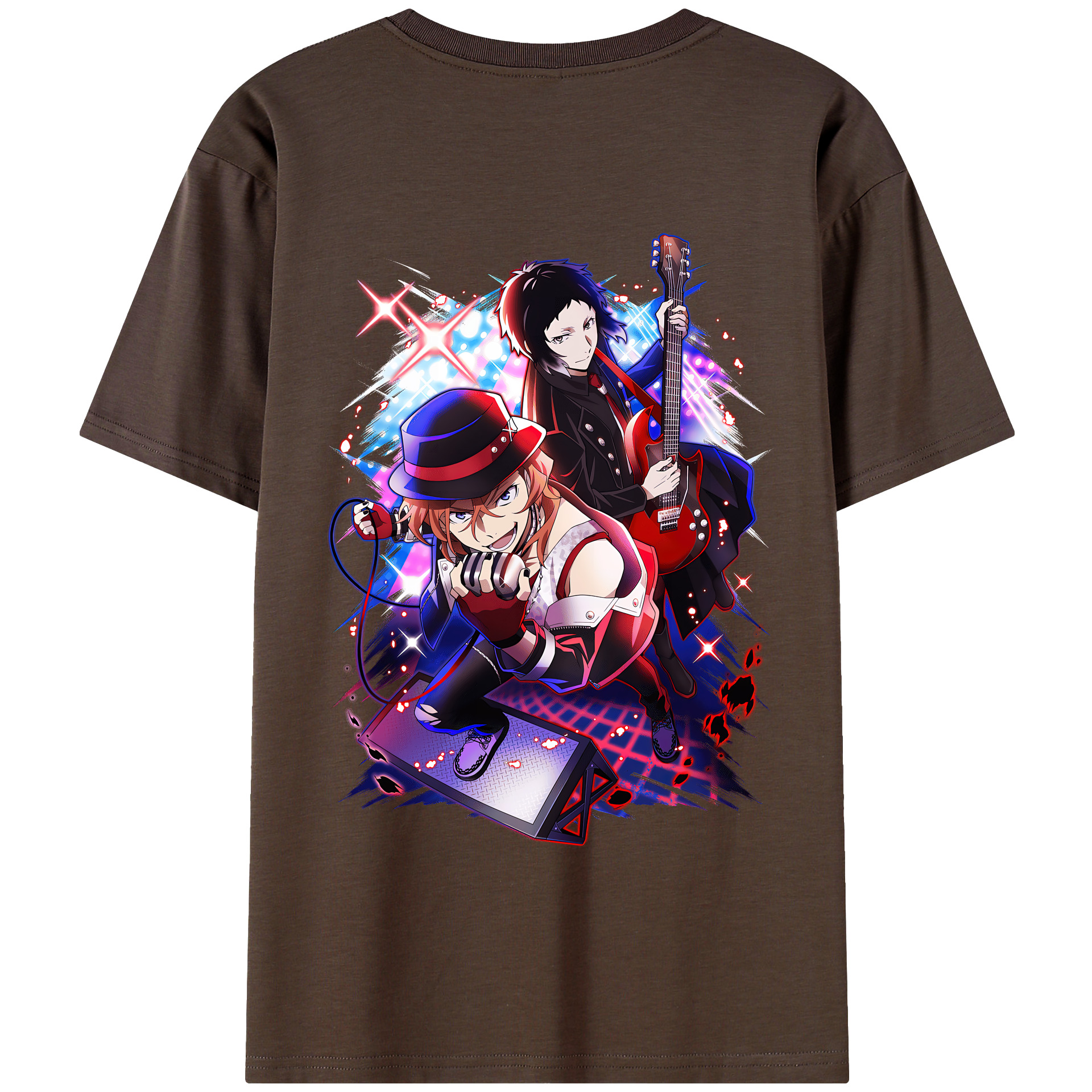 （画像用） 文豪ストレイドッグス Bungo Stray Dogs 綿100％半袖Tシャツ（背面プリント）