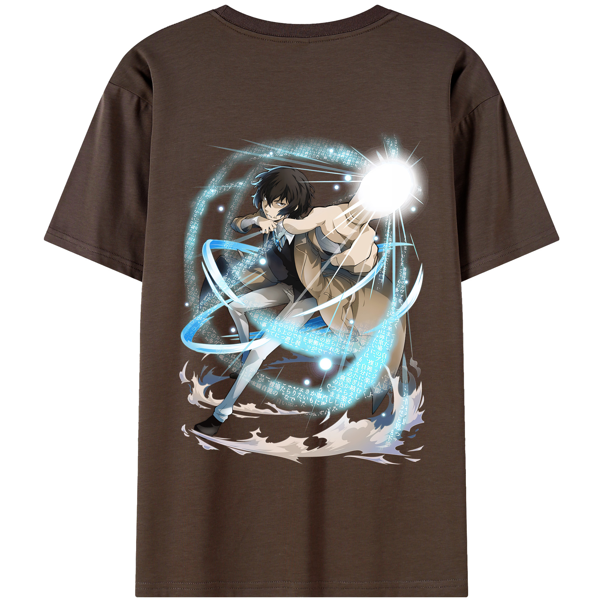 （画像用） 文豪ストレイドッグス Bungo Stray Dogs 綿100％半袖Tシャツ（背面プリント）