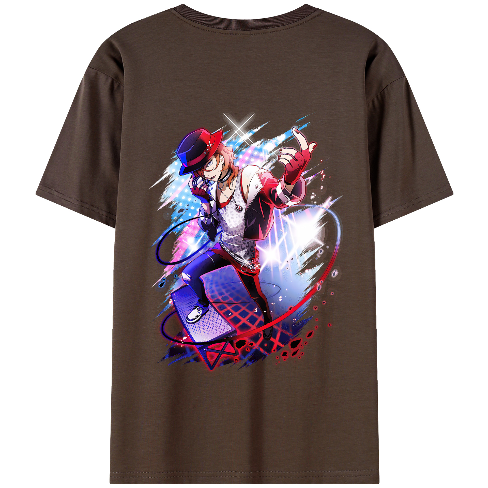 （画像用） 文豪ストレイドッグス Bungo Stray Dogs 綿100％半袖Tシャツ（背面プリント）
