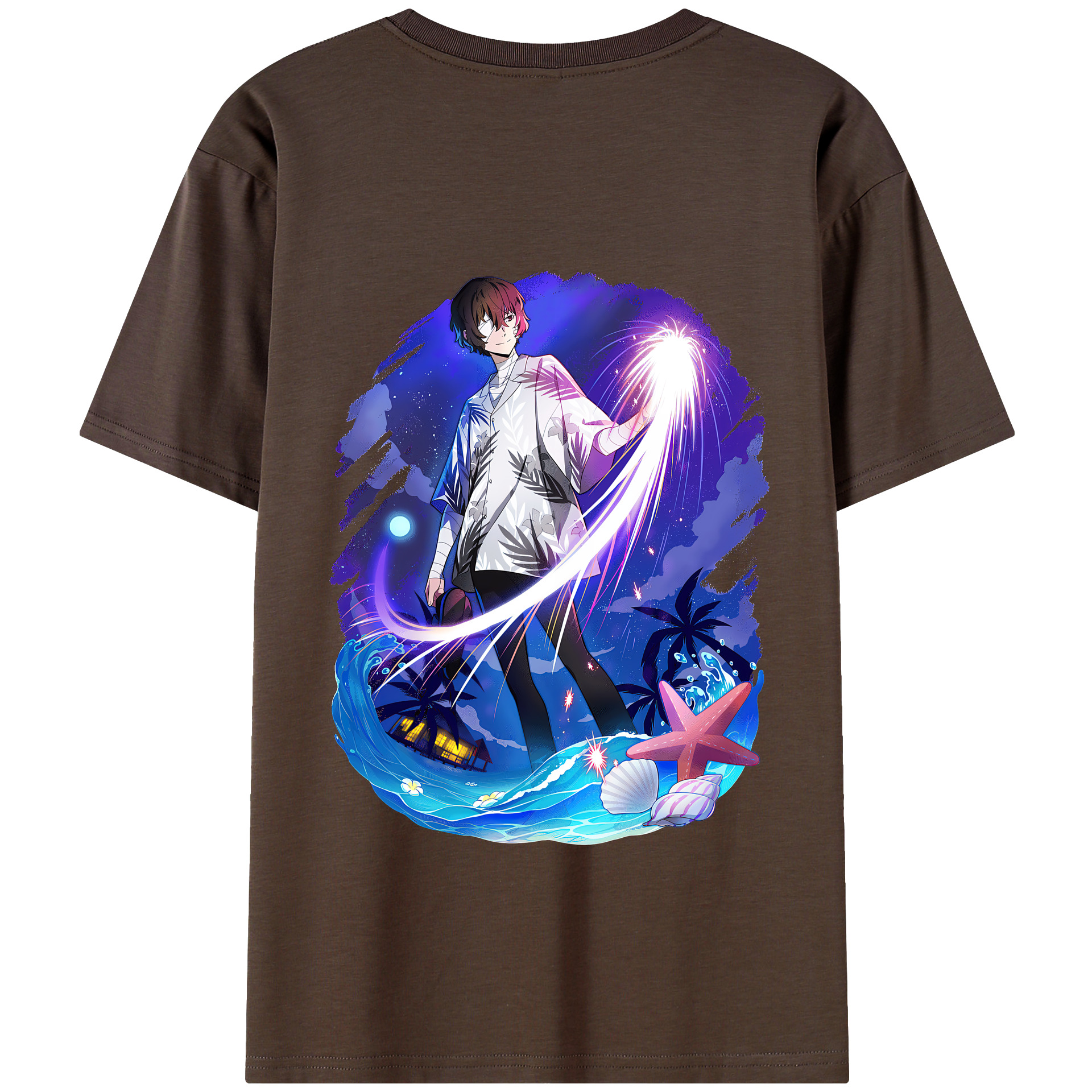 （画像用） 文豪ストレイドッグス Bungo Stray Dogs 綿100％半袖Tシャツ（背面プリント）