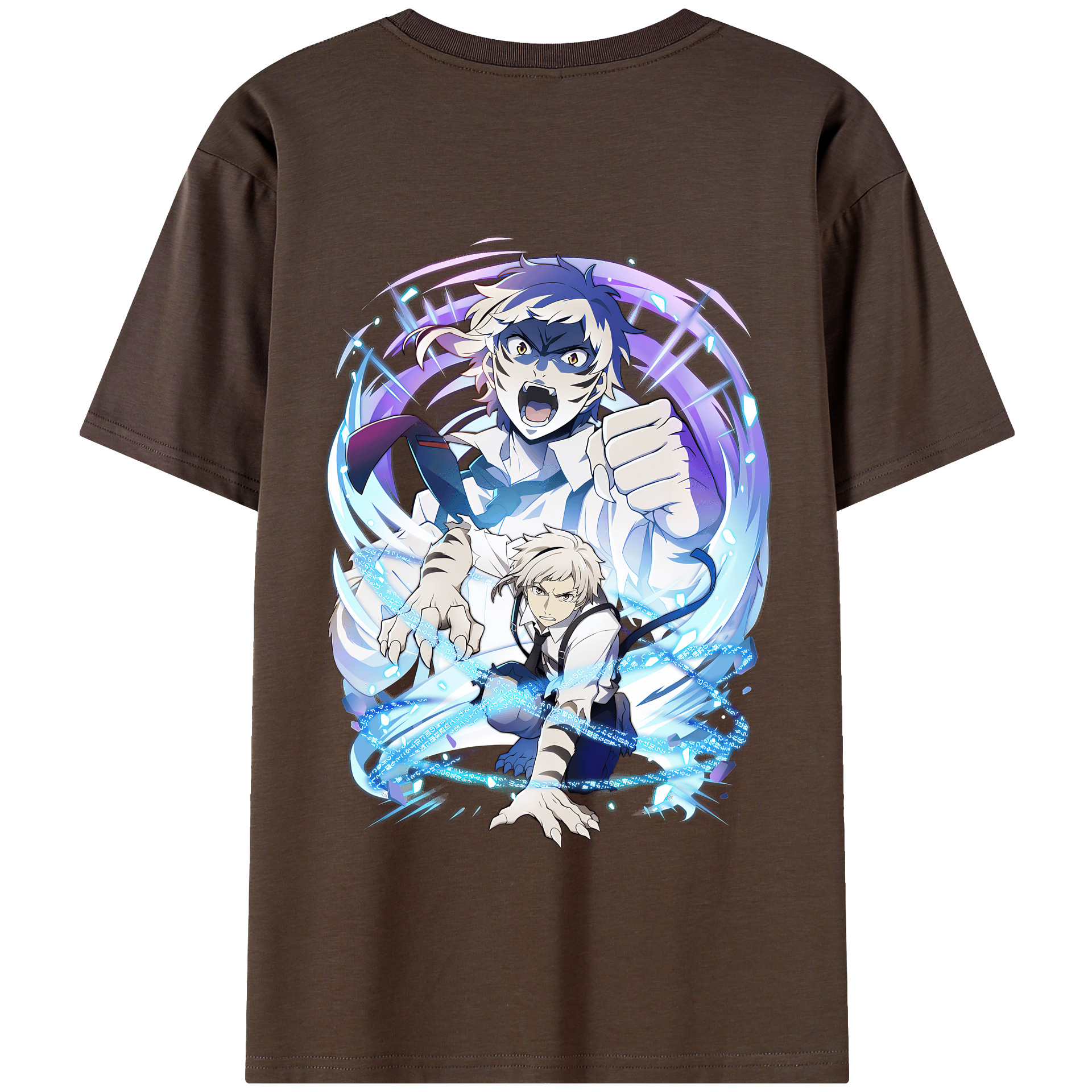 （画像用） 文豪ストレイドッグス Bungo Stray Dogs 綿100％半袖Tシャツ（背面プリント）
