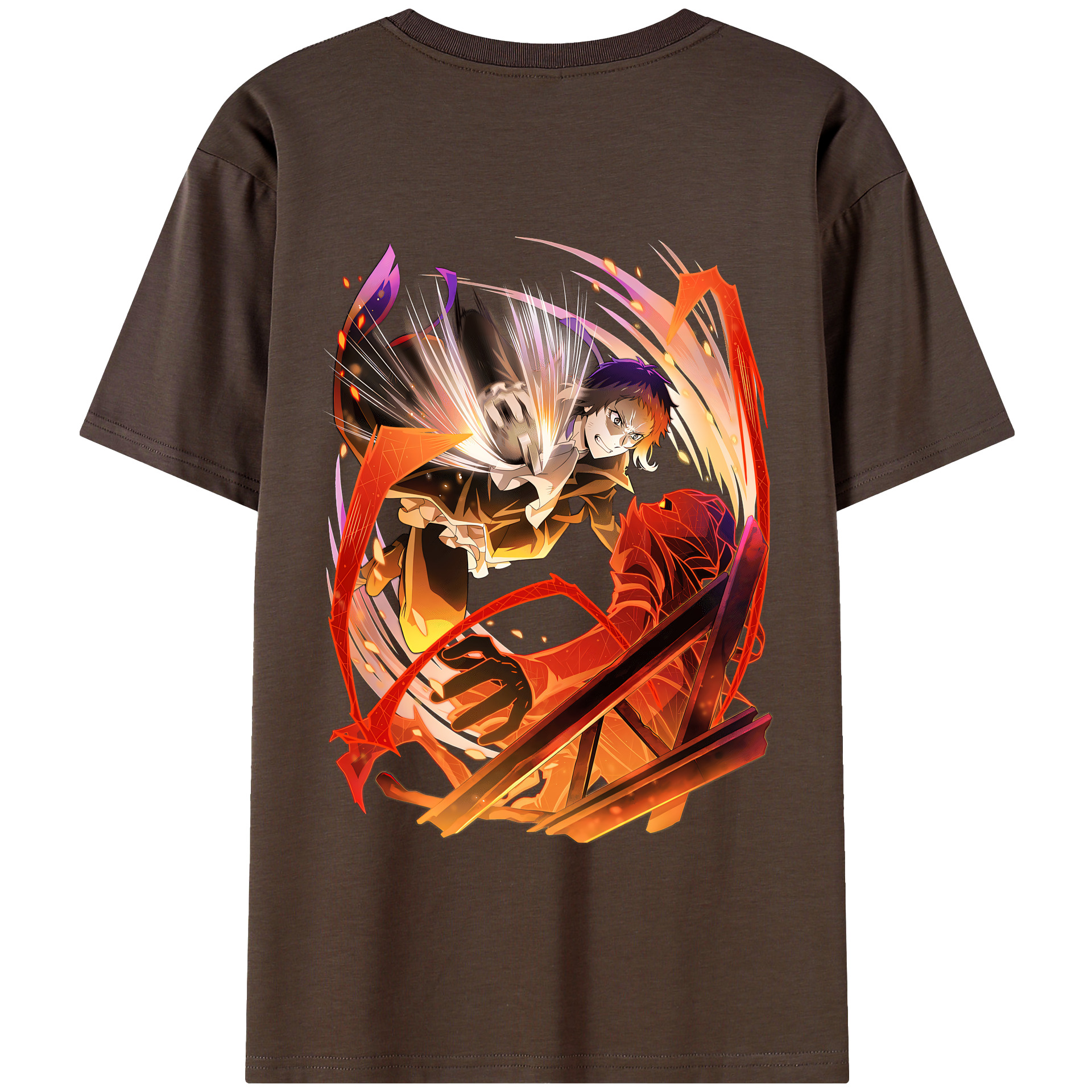 （画像用） 文豪ストレイドッグス Bungo Stray Dogs 綿100％半袖Tシャツ（背面プリント）