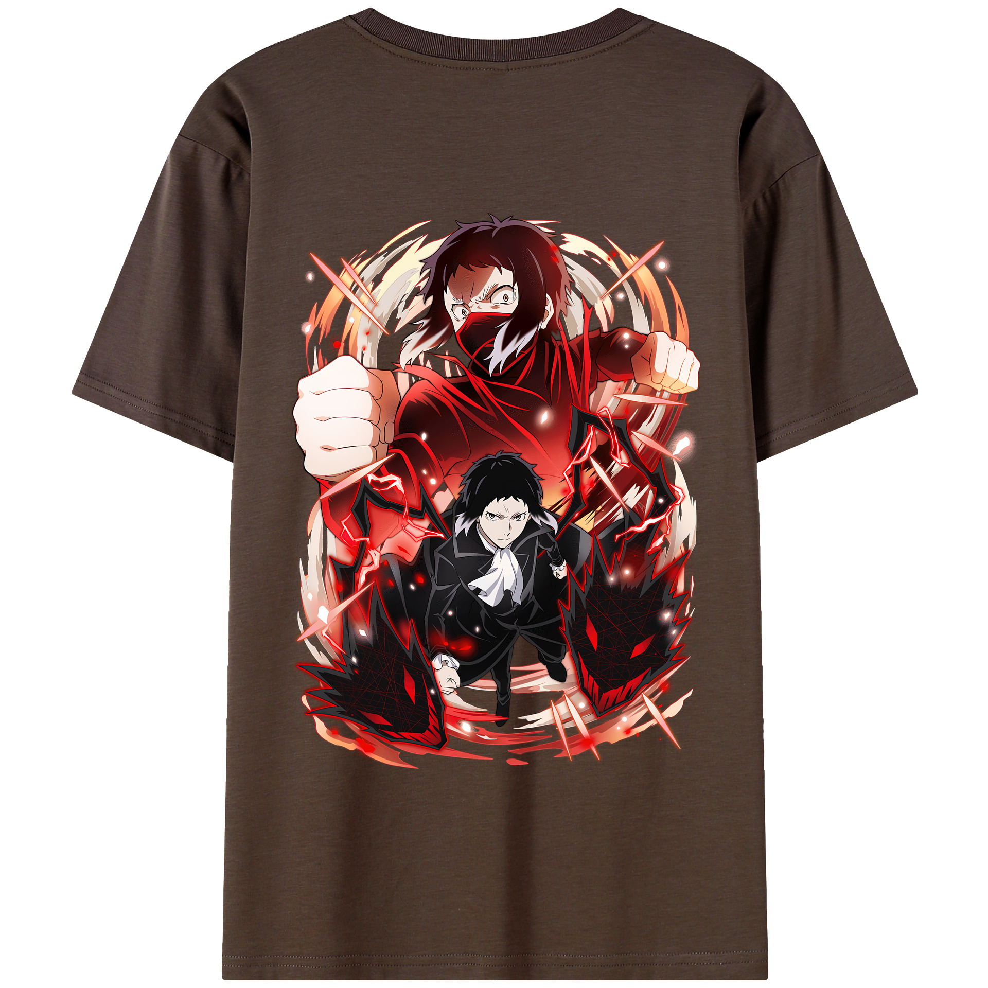 （画像用） 文豪ストレイドッグス Bungo Stray Dogs 綿100％半袖Tシャツ（背面プリント）