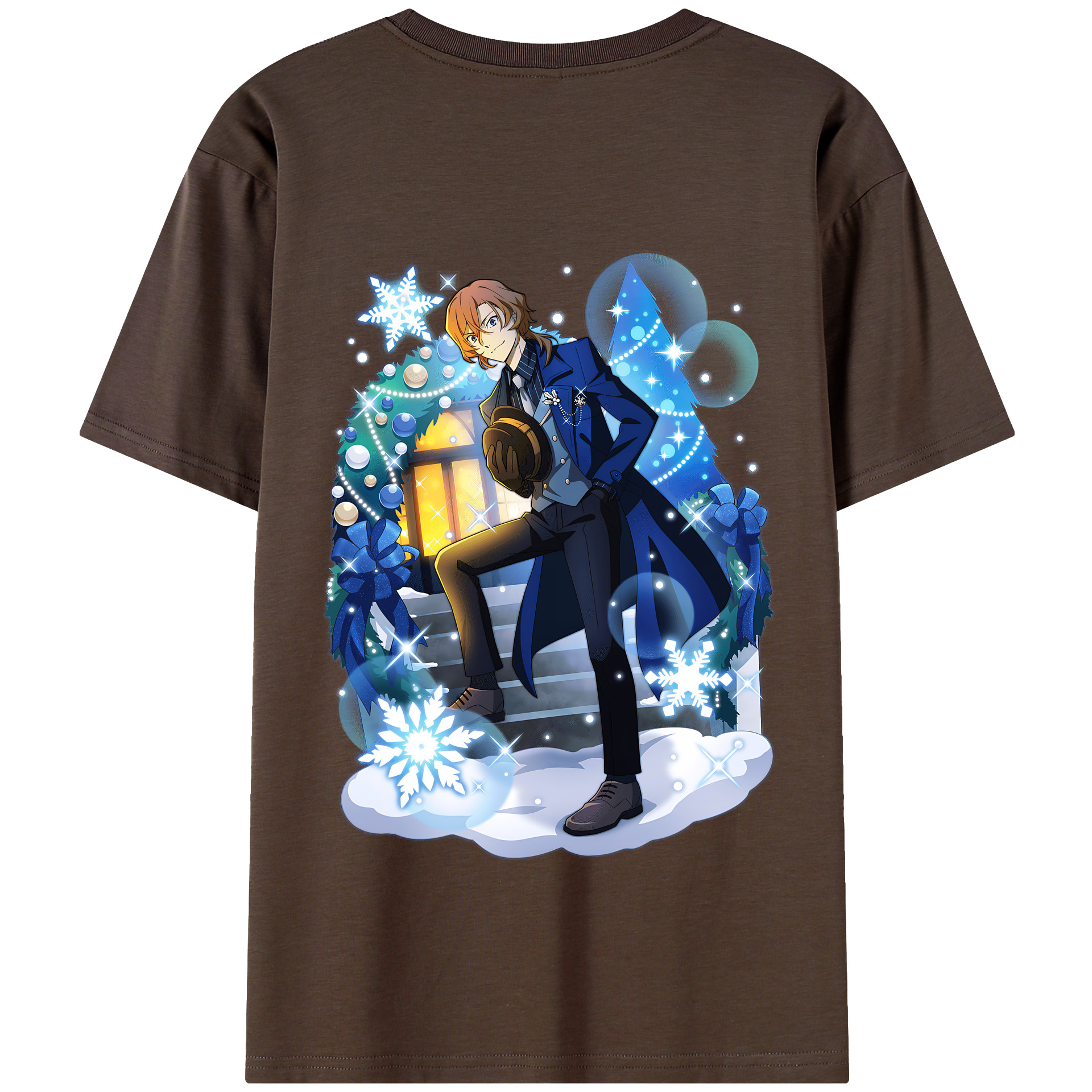 （画像用） 文豪ストレイドッグス Bungo Stray Dogs 綿100％半袖Tシャツ（背面プリント）