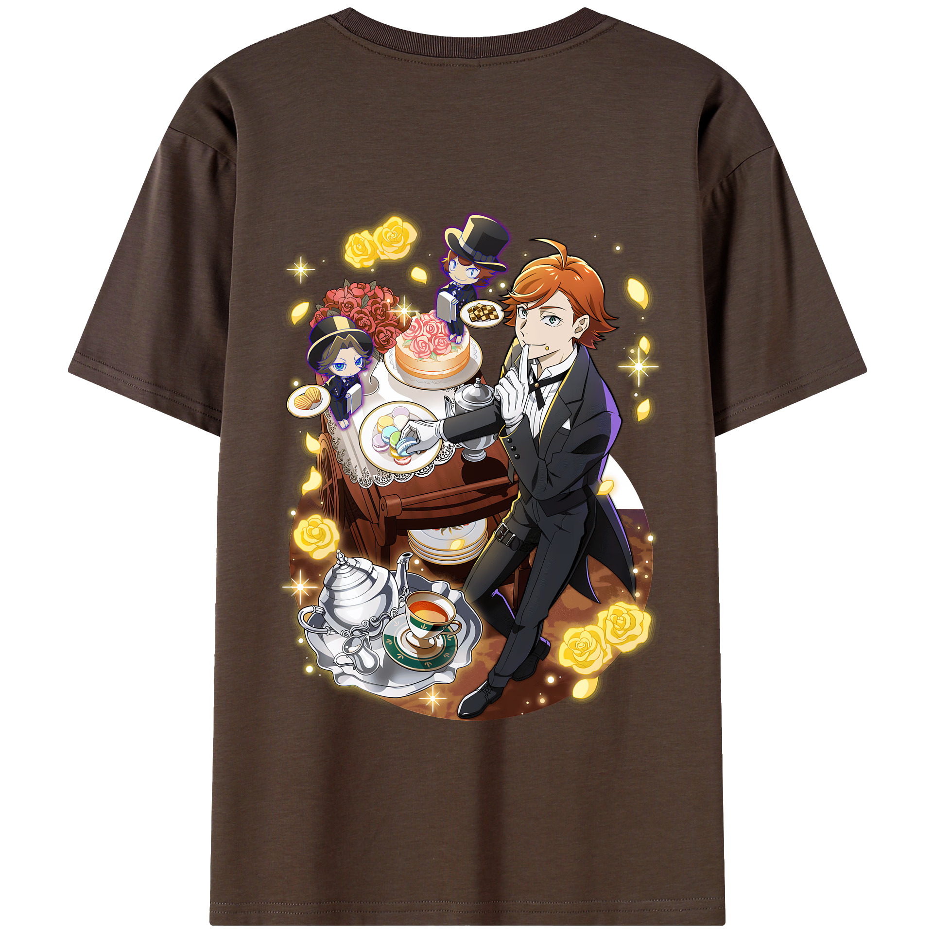 （画像用） 文豪ストレイドッグス Bungo Stray Dogs 綿100％半袖Tシャツ（背面プリント）