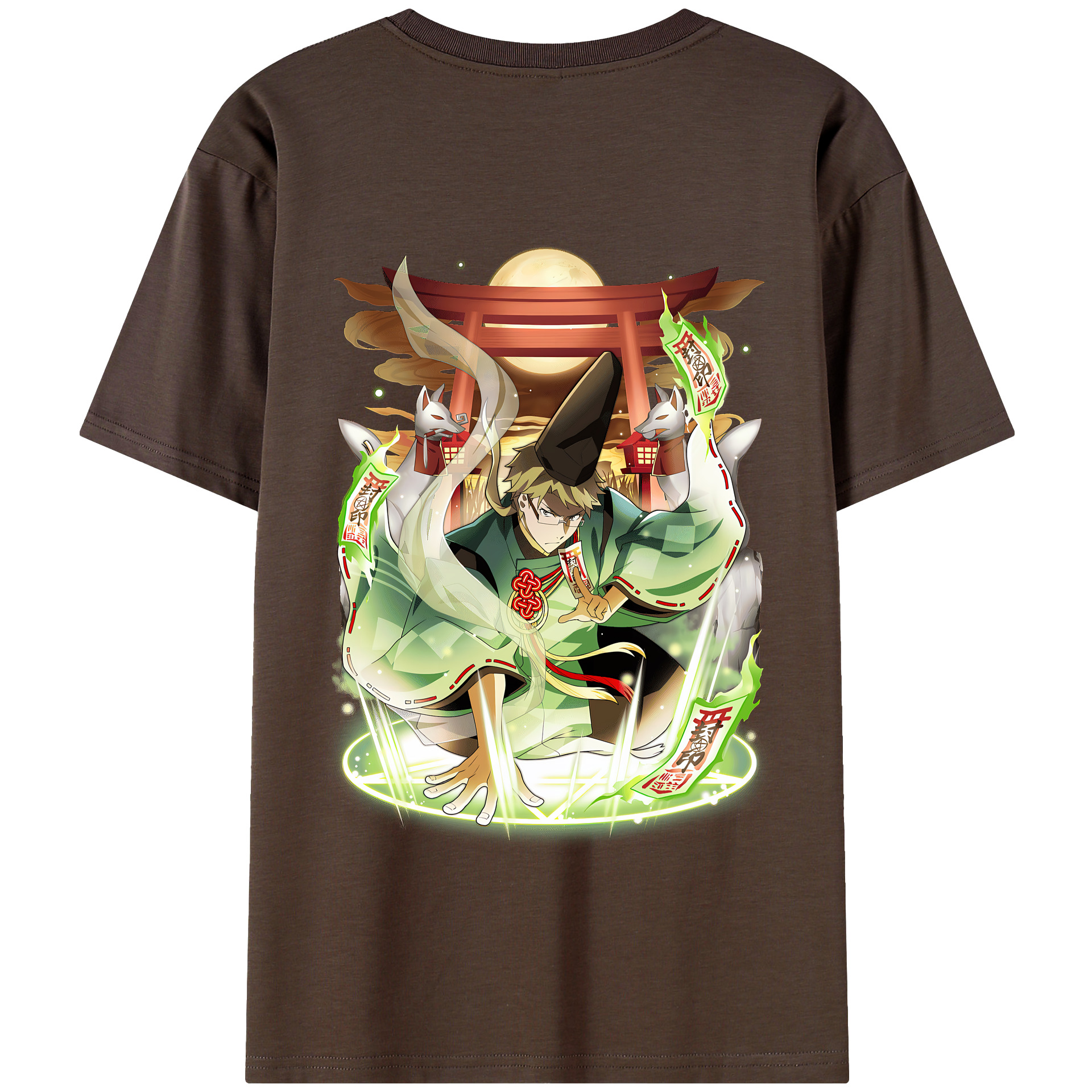 （画像用） 文豪ストレイドッグス Bungo Stray Dogs 綿100％半袖Tシャツ（背面プリント）