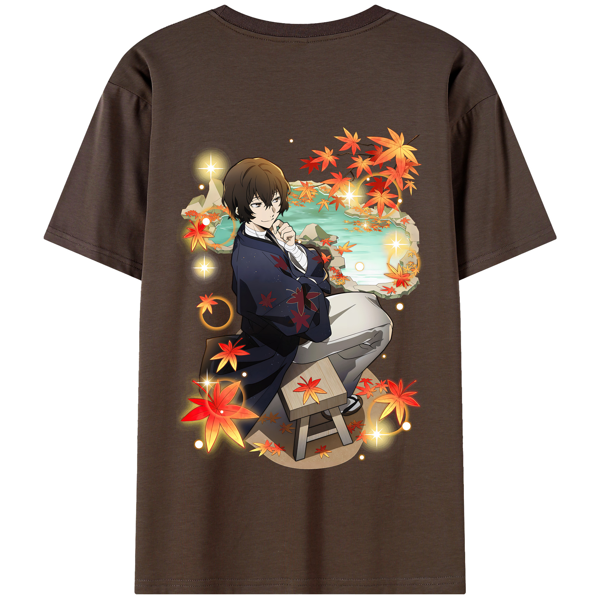 （画像用） 文豪ストレイドッグス Bungo Stray Dogs 綿100％半袖Tシャツ（背面プリント）