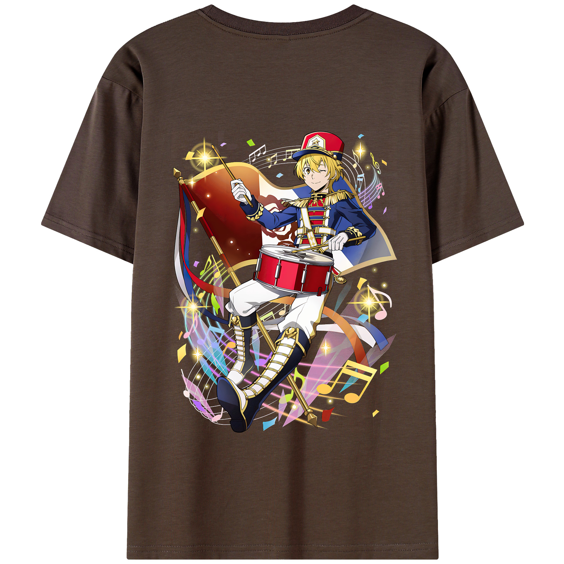 （画像用） 文豪ストレイドッグス Bungo Stray Dogs 綿100％半袖Tシャツ（背面プリント）
