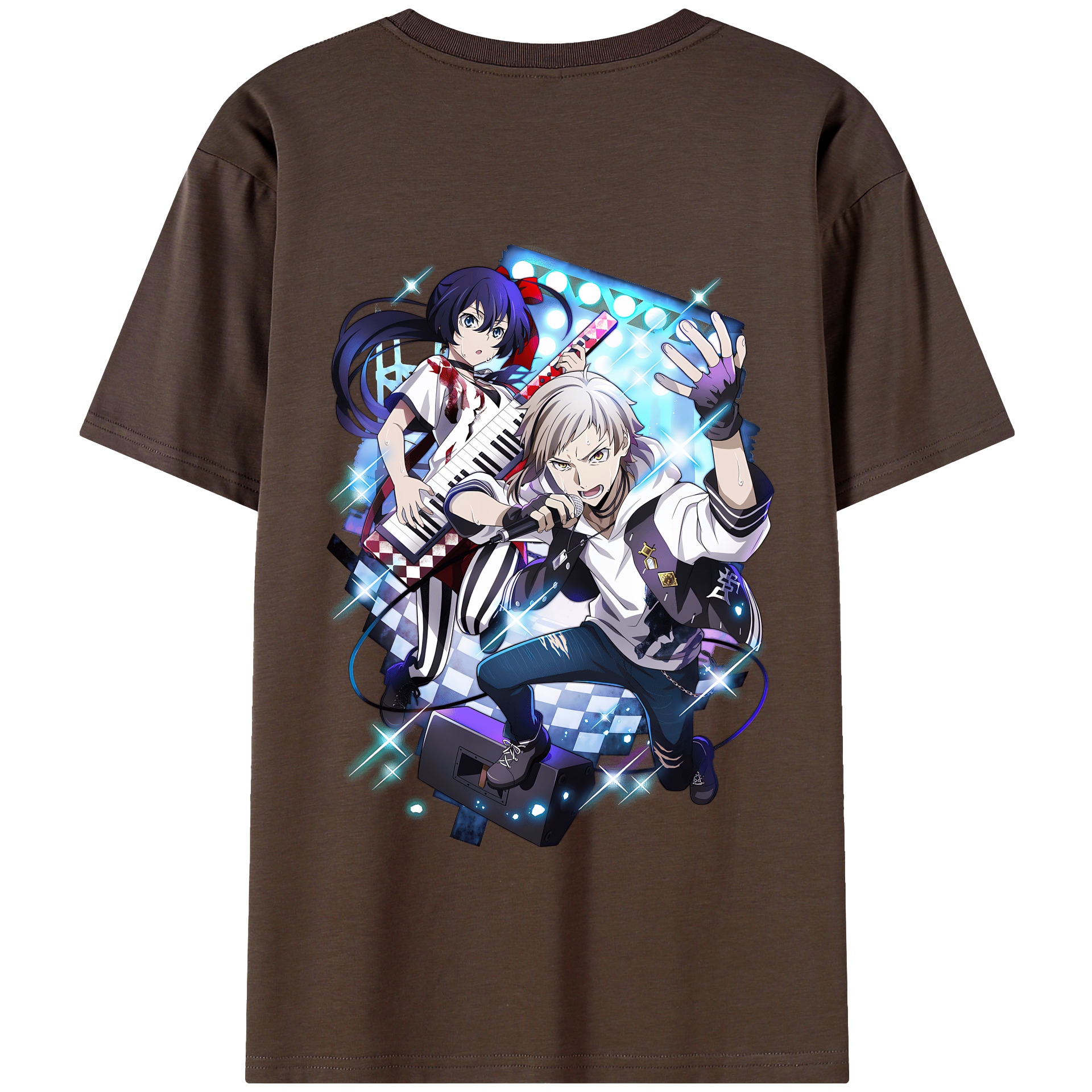 （画像用） 文豪ストレイドッグス Bungo Stray Dogs 綿100％半袖Tシャツ（背面プリント）