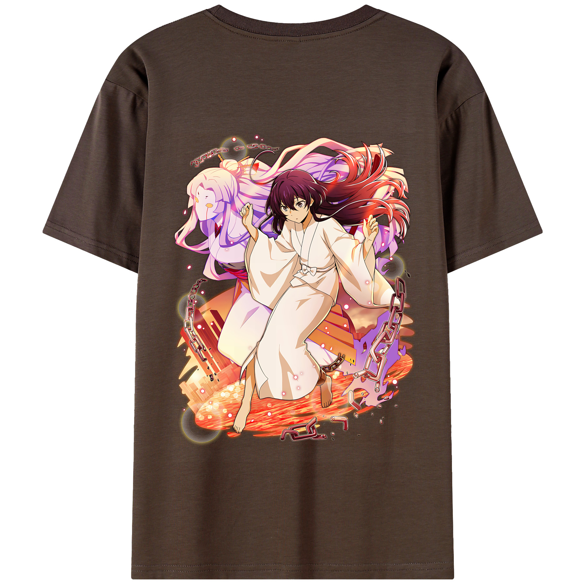 （画像用） 文豪ストレイドッグス Bungo Stray Dogs 綿100％半袖Tシャツ（背面プリント）