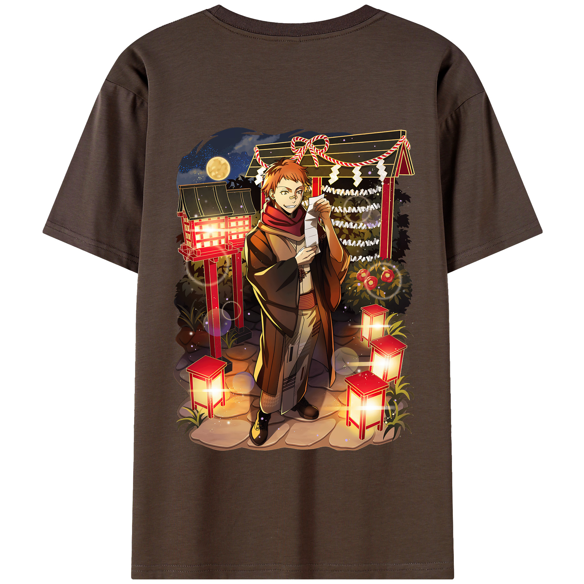 （画像用） 文豪ストレイドッグス Bungo Stray Dogs 綿100％半袖Tシャツ（背面プリント）