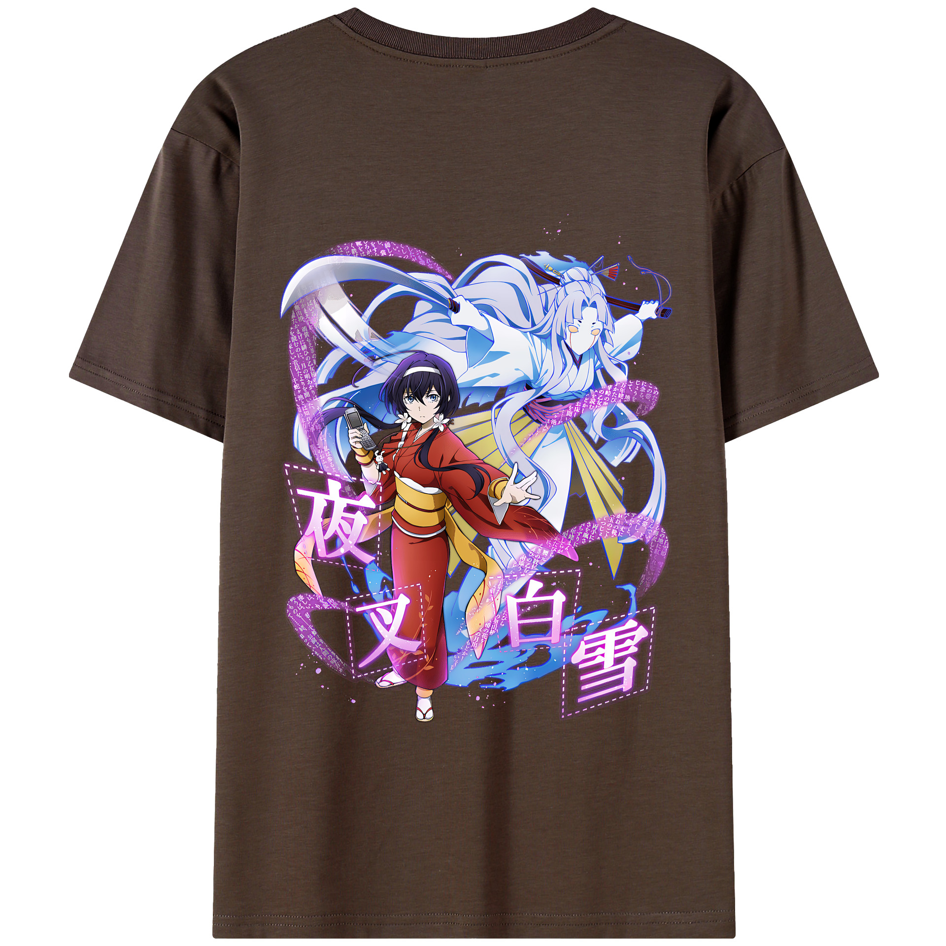 （画像用） 文豪ストレイドッグス Bungo Stray Dogs 綿100％半袖Tシャツ（背面プリント）