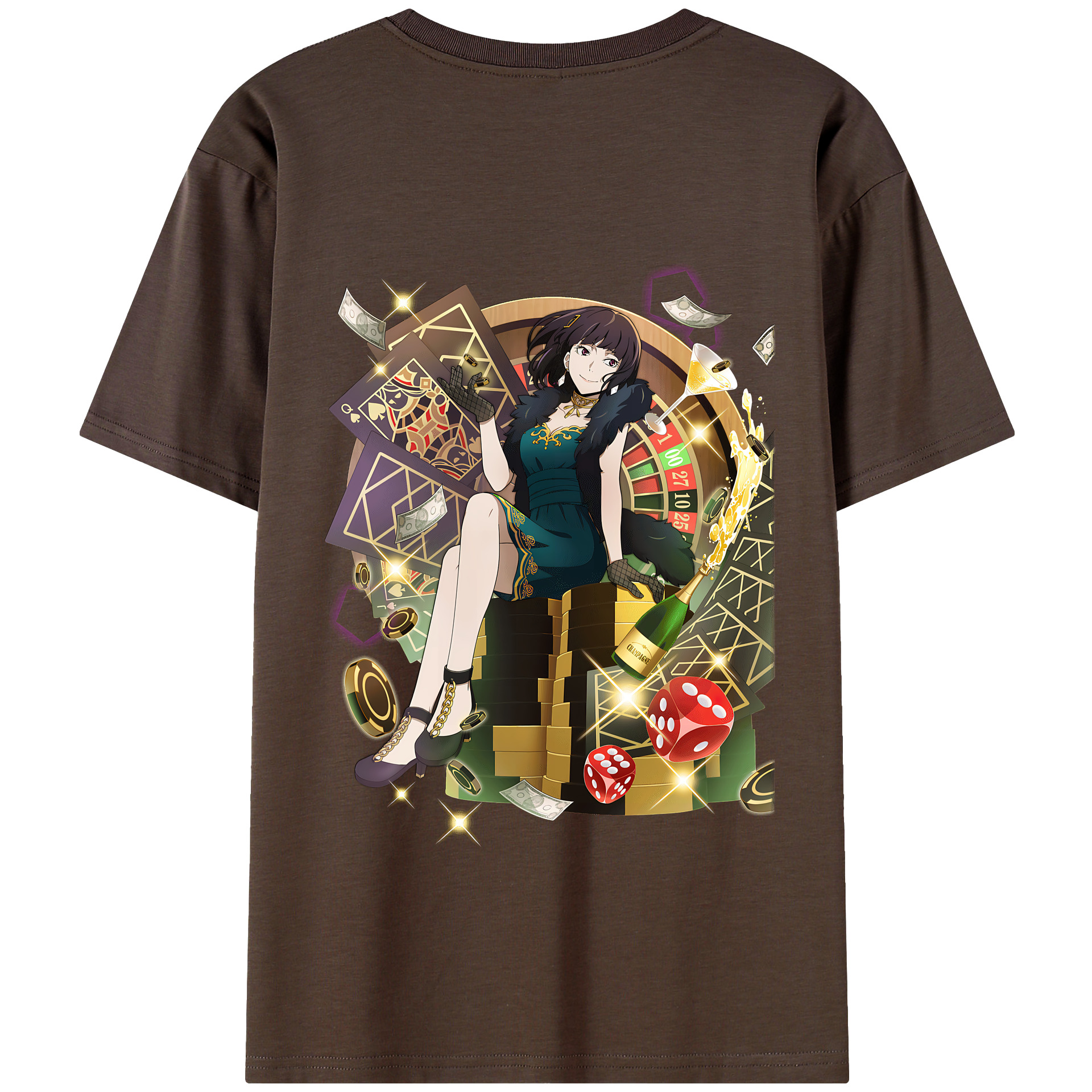 （画像用） 文豪ストレイドッグス Bungo Stray Dogs 綿100％半袖Tシャツ（背面プリント）